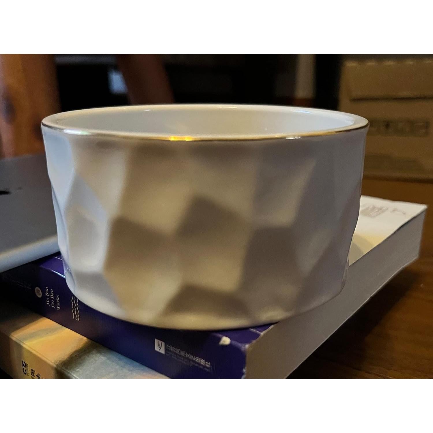 Soporte de Clips de Papel Cerámica Aewill Blanco 8.89 cm