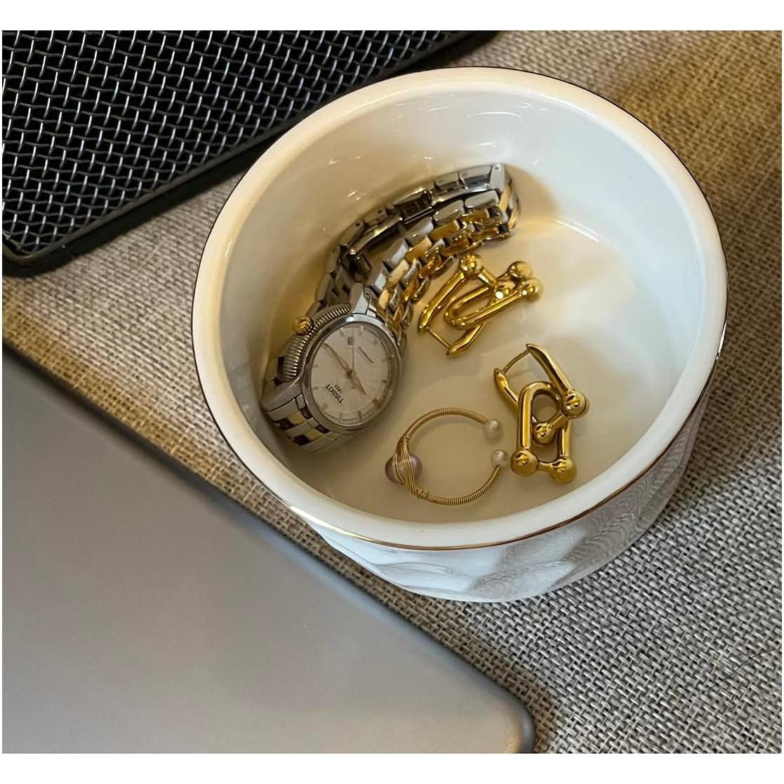 Soporte de Clips de Papel Cerámica Aewill Blanco 8.89 cm