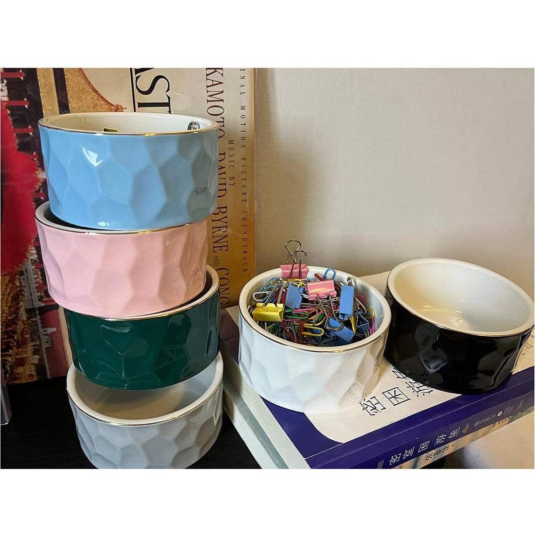 Soporte de Clips de Papel Cerámica Aewill Blanco 8.89 cm