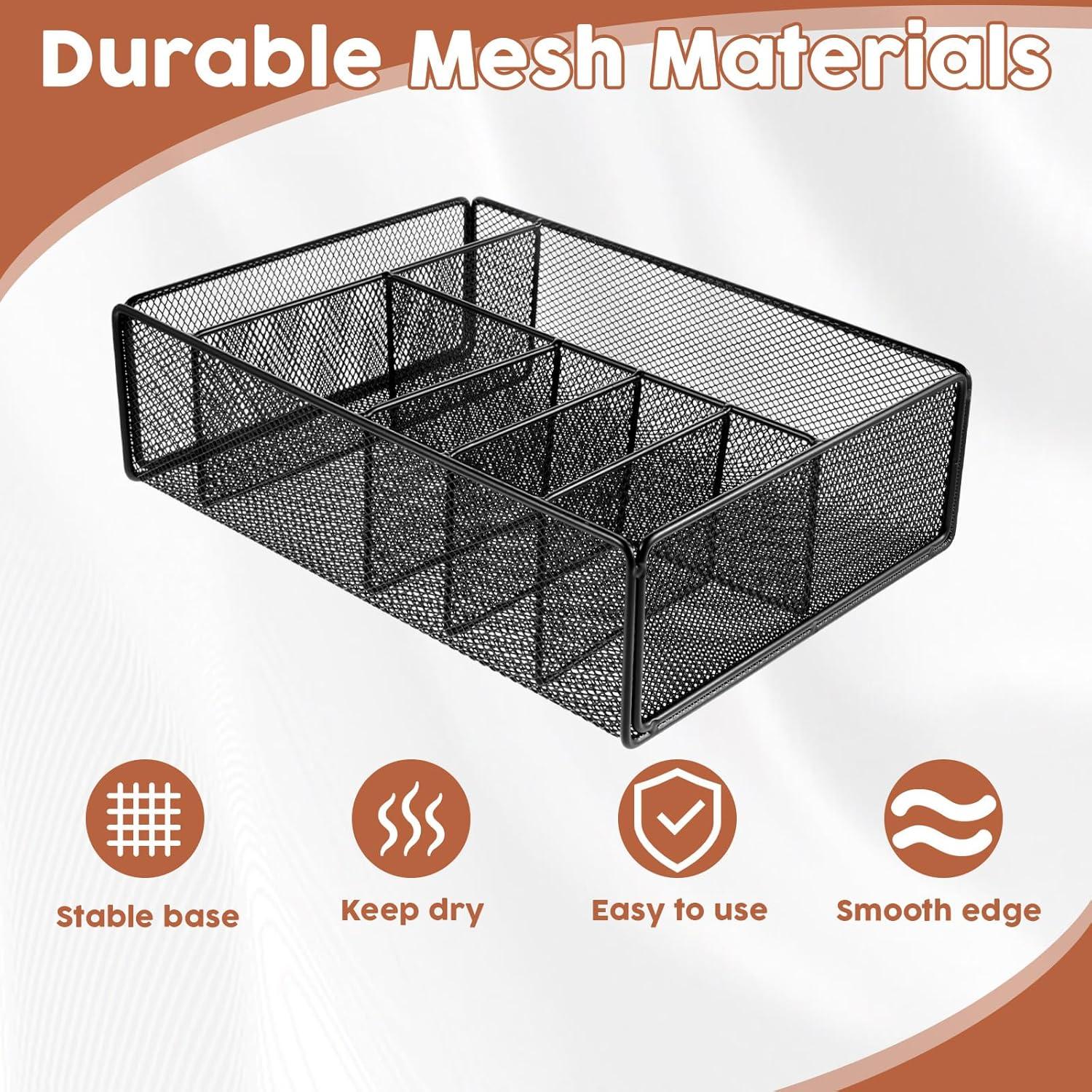 Organizador de Platos de Papel Negro FdcZeyxior 32x22x8.5 cm