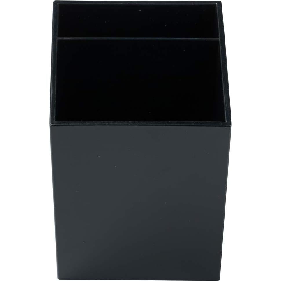 Soporte para lápices de plástico JAM Negro 2 compartimentos