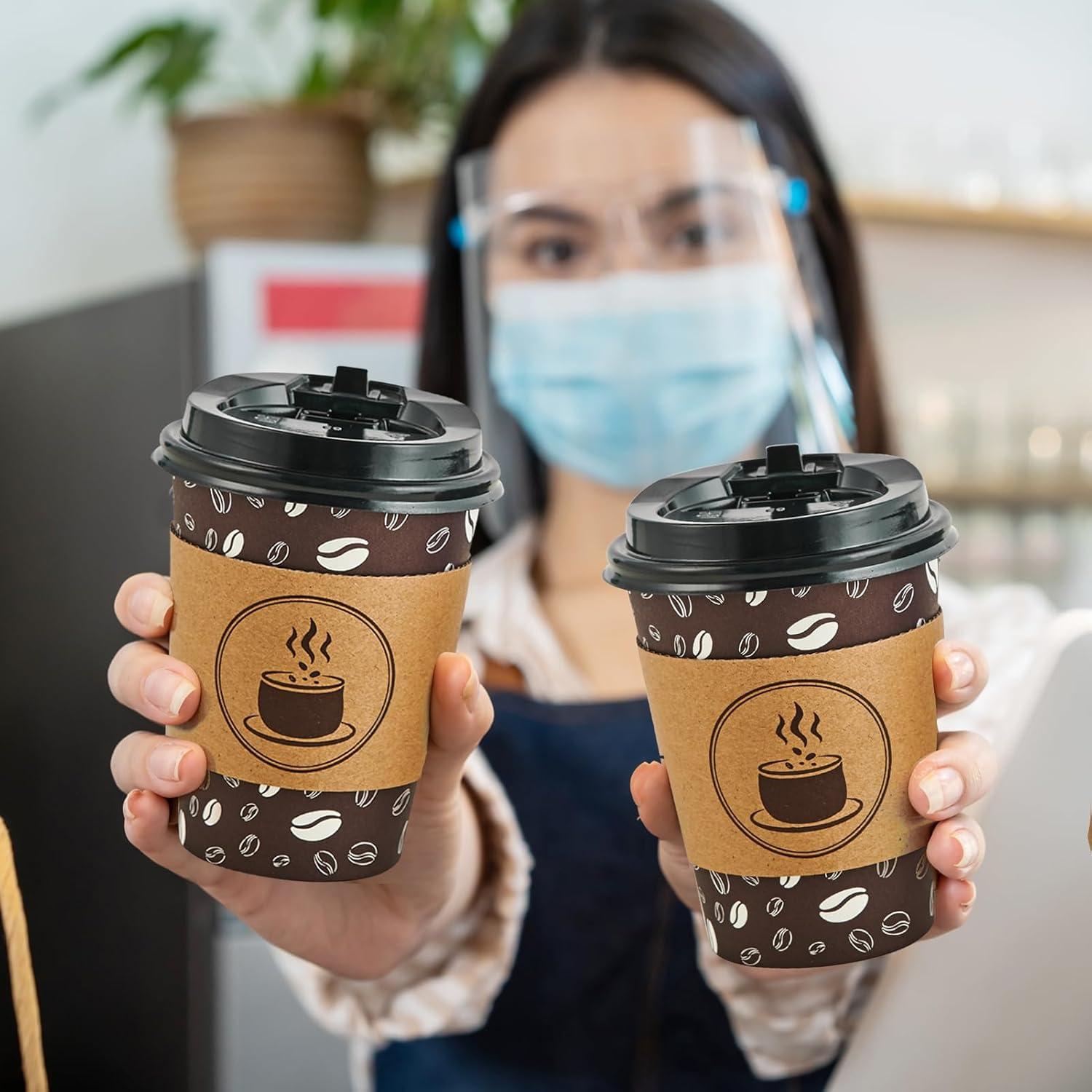 Vasos de café desechables JOLLY PARTY 12oz 100 unidades