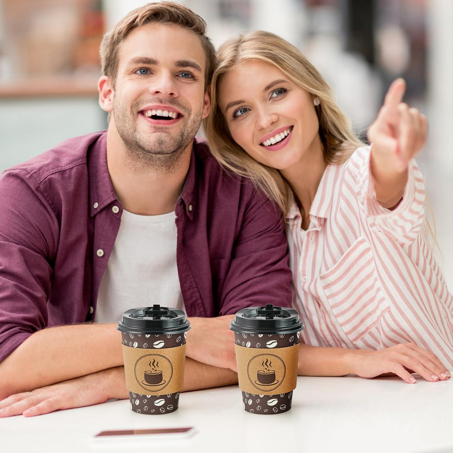 Vasos de café desechables JOLLY PARTY 12oz 100 unidades