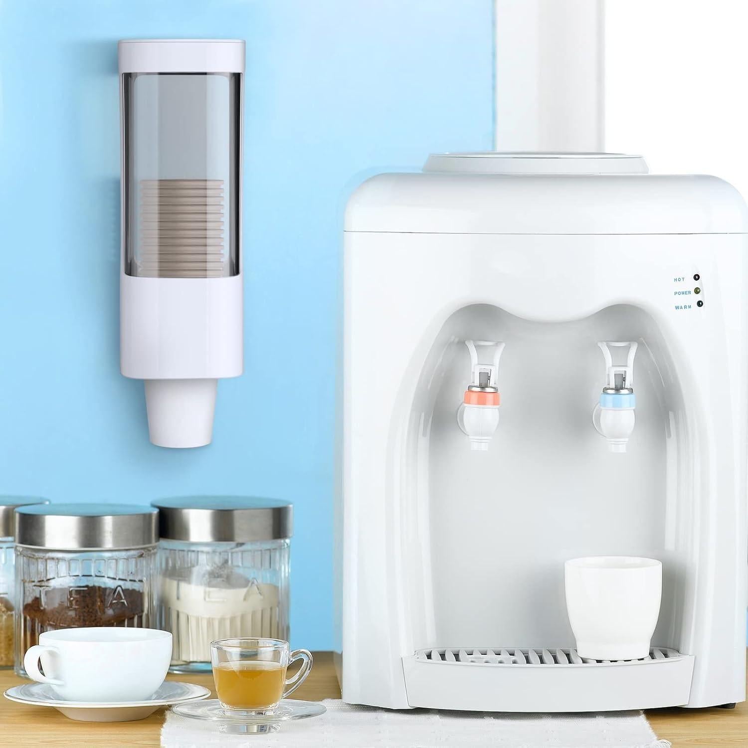 Dispensador de Tazas Desechables Chengu 2 Piezas Blanco