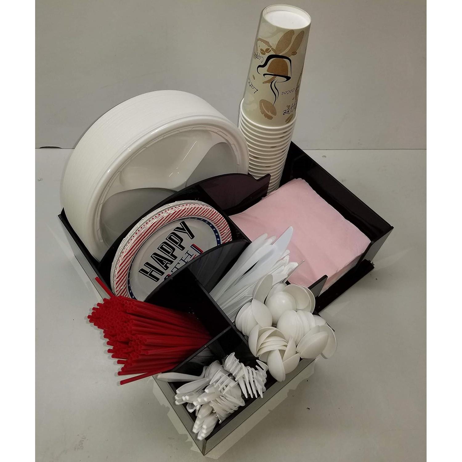 Dispensador de Platos de Papel RCS Plastics 3017 Organizador BBQ