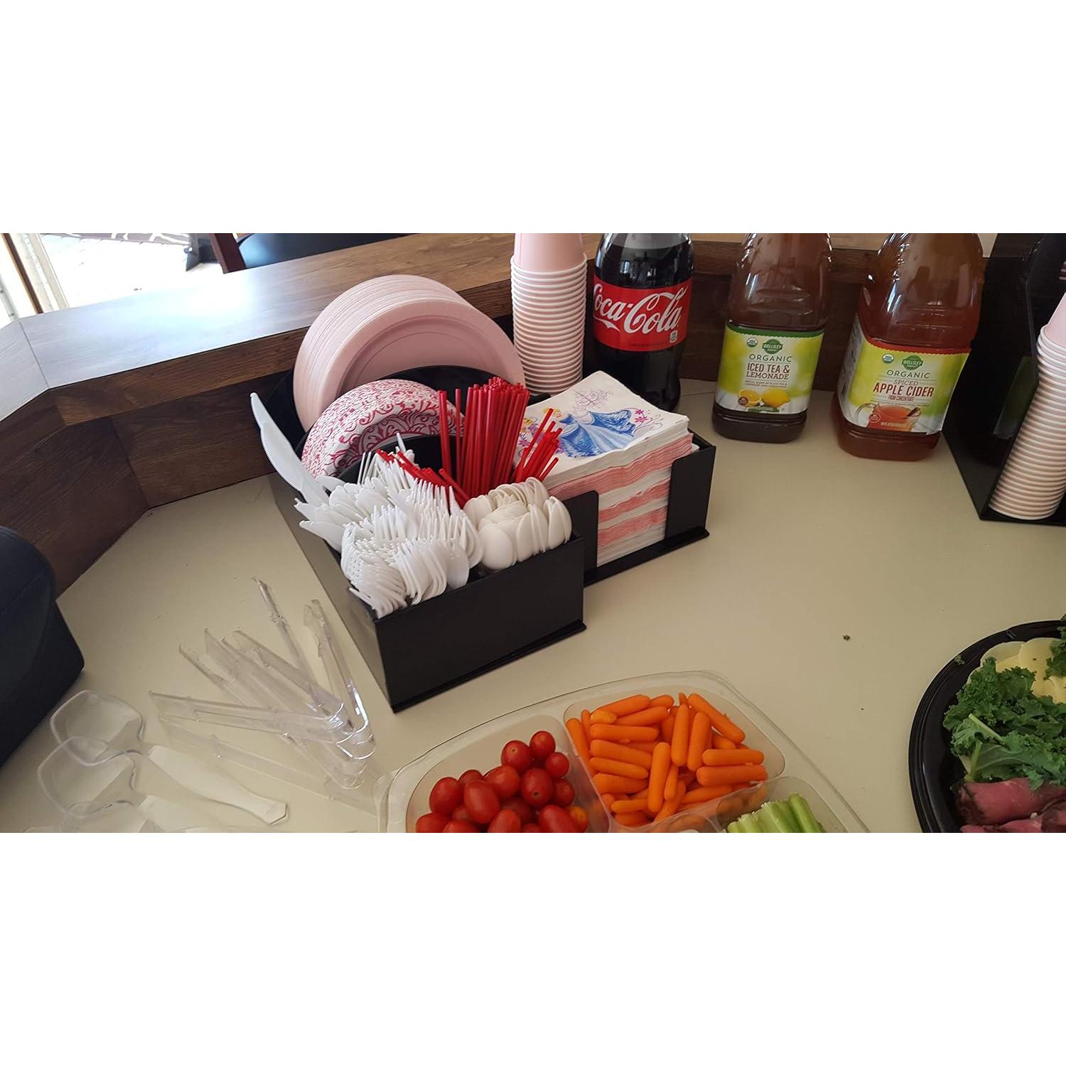 Dispensador de Platos de Papel RCS Plastics 3017 Organizador BBQ