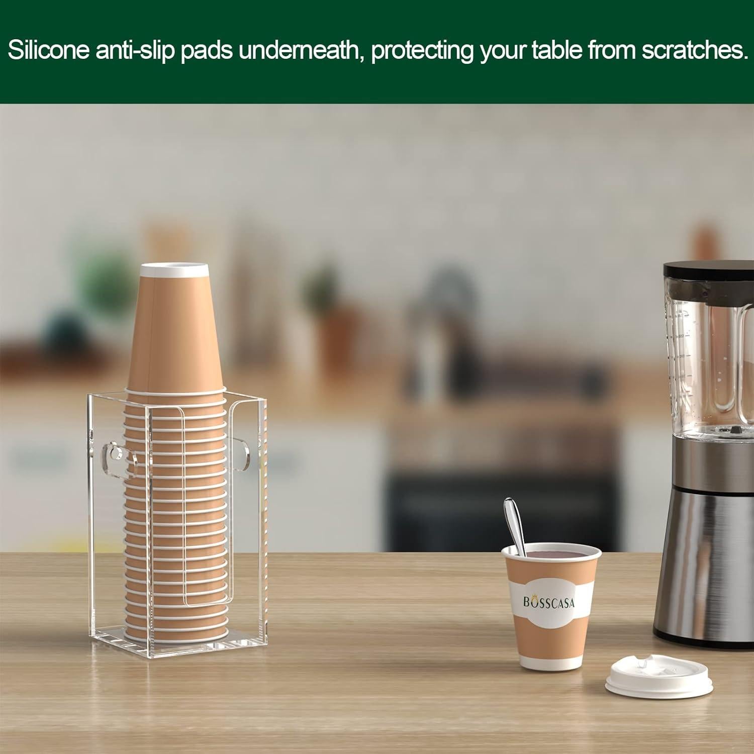Dispensador de Tazas de Café Desechables BOSSCASA 1 Compartimento