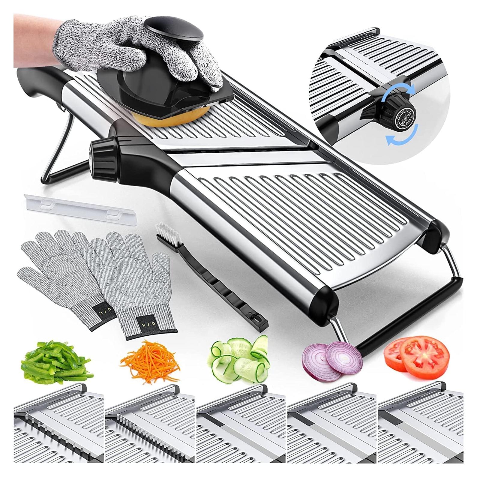 Cortador de Mandolina Ajustable Gramercy - Acero Inoxidable