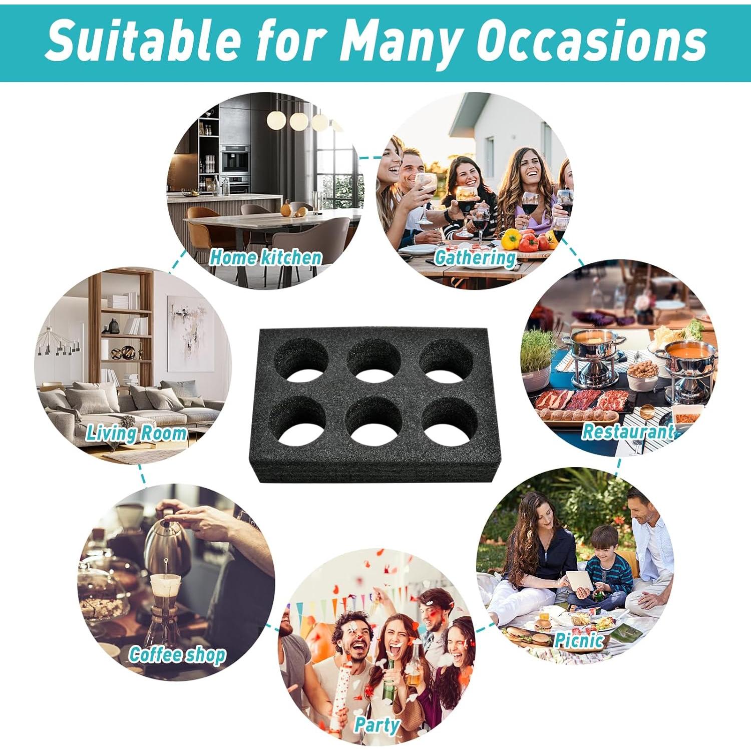 Soportes de Taza para Llevar 2 Pcs Akamino Espuma 30x20cm