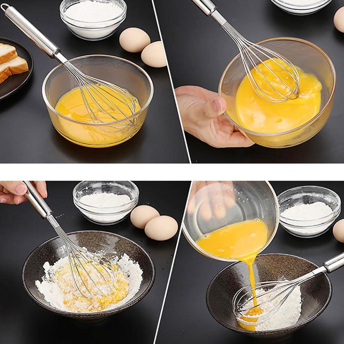 Batidores de Metal Cangfort 2 Pcs 25 y 30 cm Antiadherentes