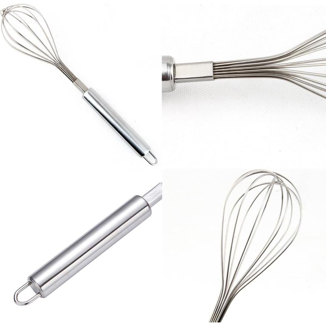 Batidores de Metal Cangfort 2 Pcs 25 y 30 cm Antiadherentes