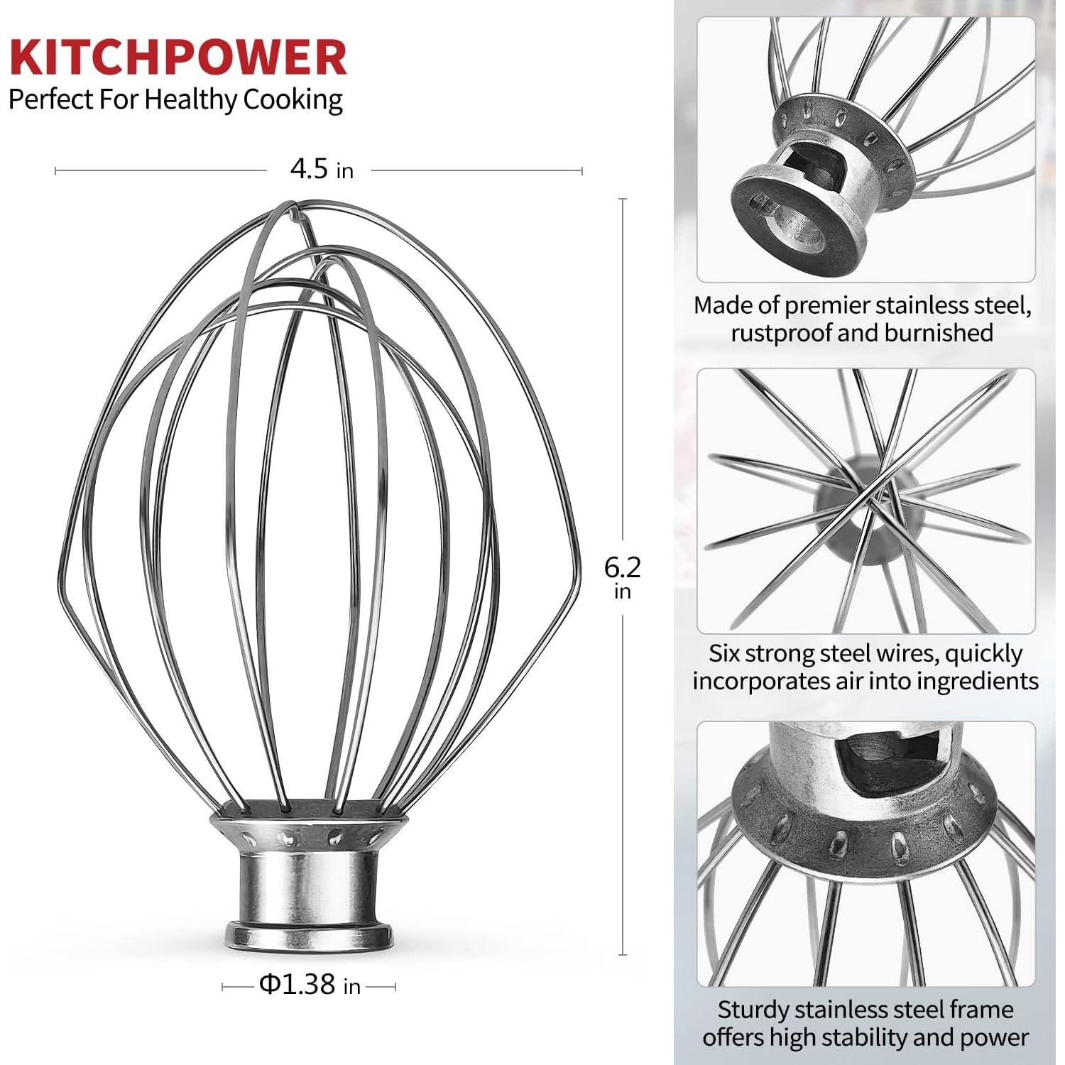 Batidor de Alambre KITCHPOWER K45WW Acero Inoxidable 15cm