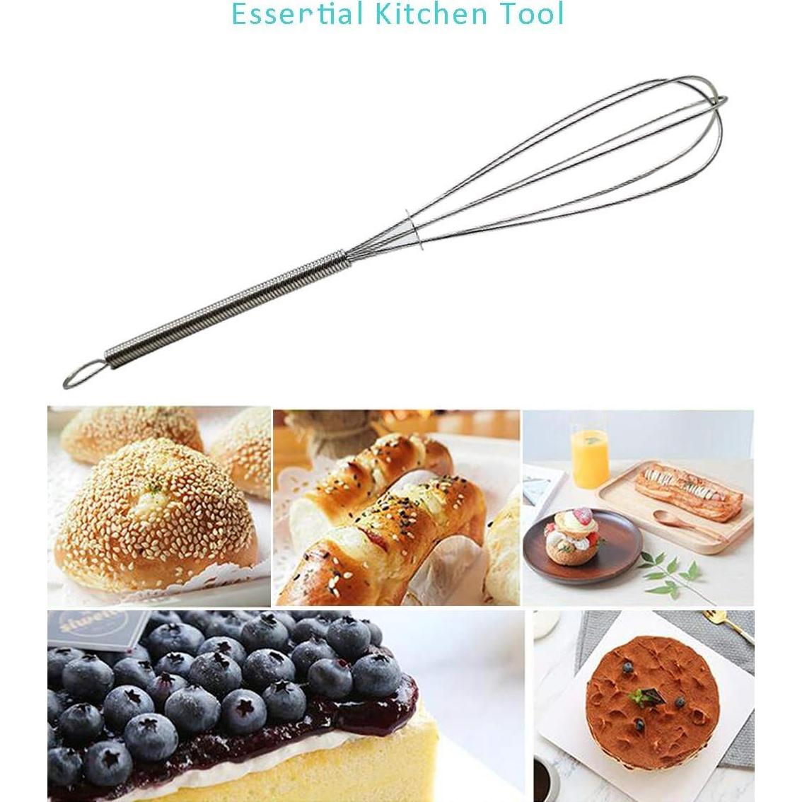 Batidor Mini Acero Inoxidable CHuangQi 12 cm Juego de 12