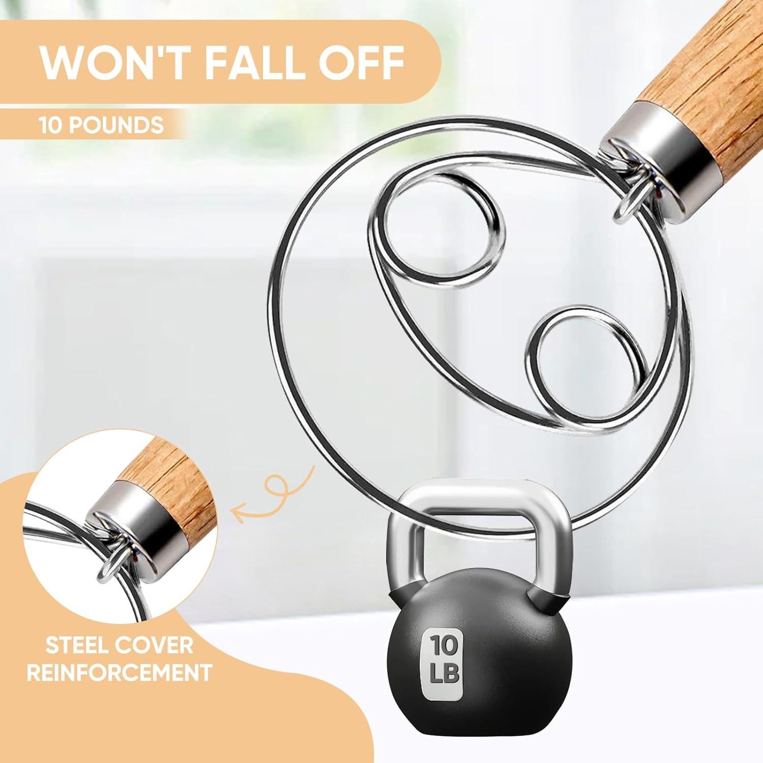 Batidor de Masa MAXJOY Acero Inoxidable 32.92 cm 2 Ojos