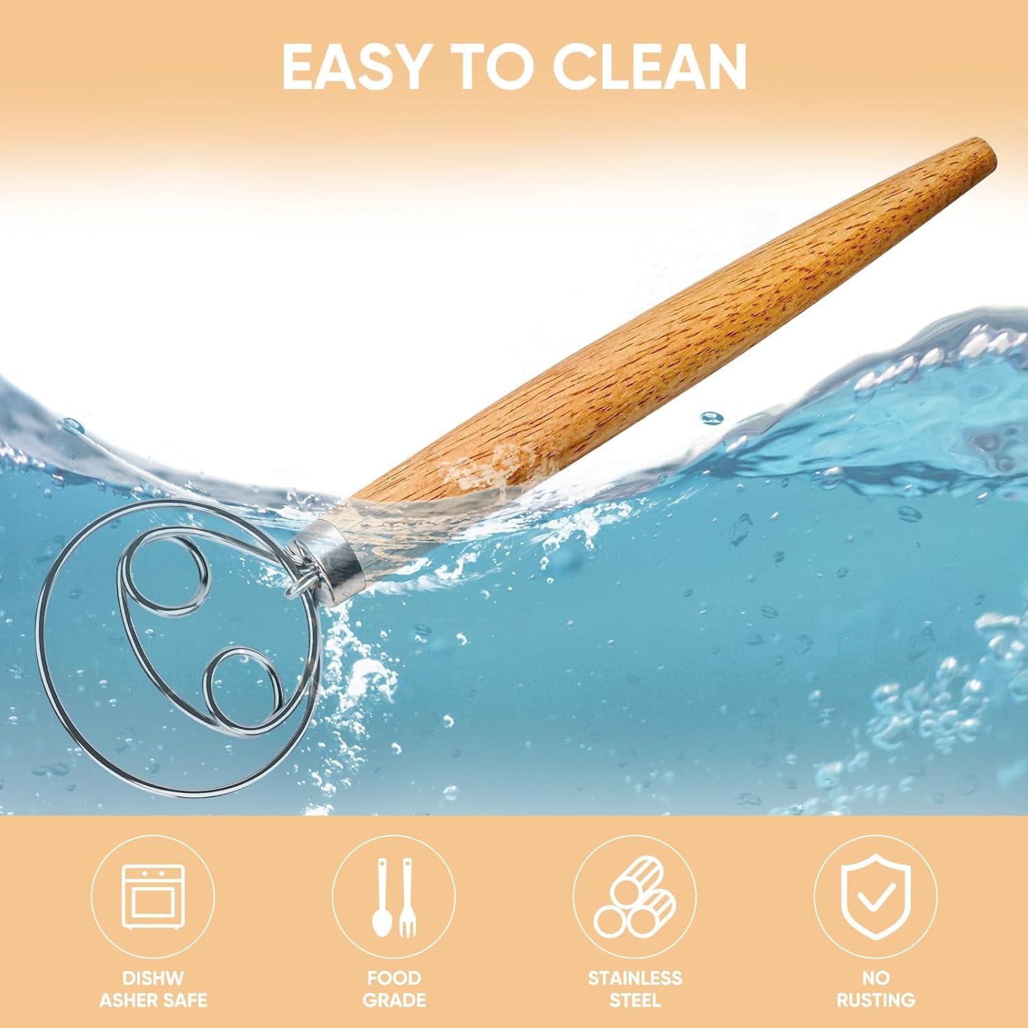 Batidor de Masa MAXJOY Acero Inoxidable 32.92 cm 2 Ojos