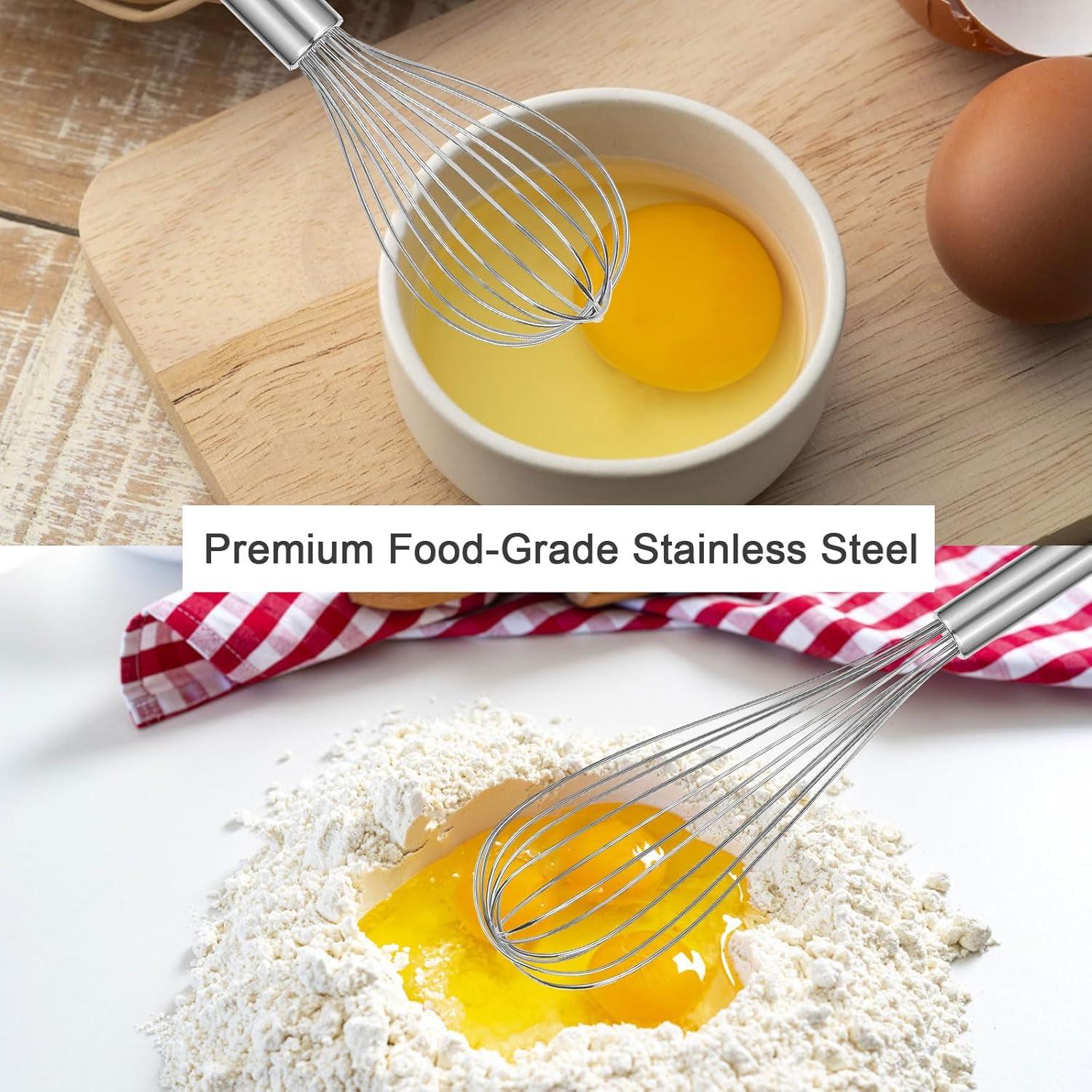 Set de Batidores de Acero Inoxidable Kisuwye 3 Piezas 20-30 cm