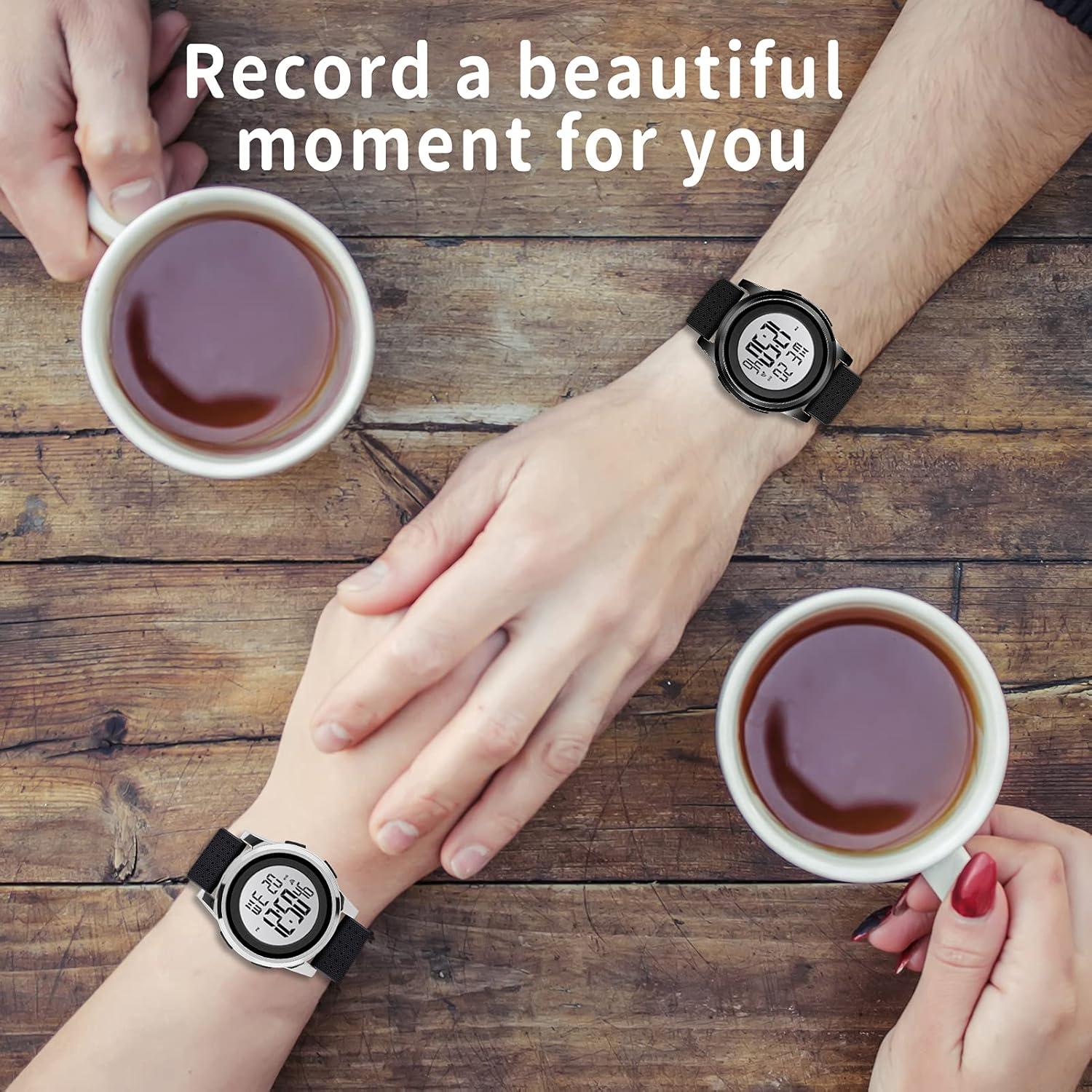 Reloj Digital Ultra Delgado YUINK Impermeable Unisex 42mm