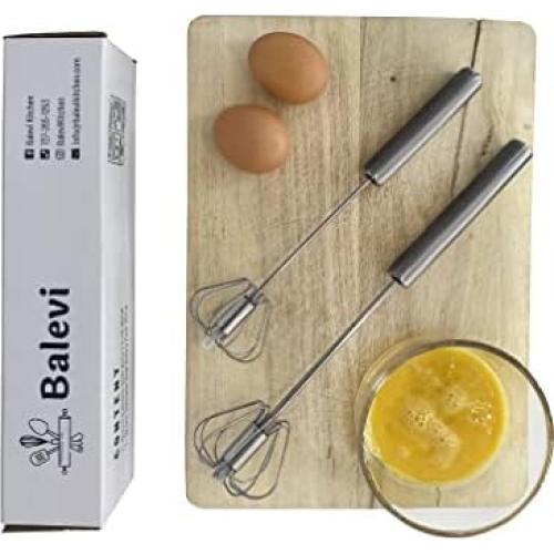 Batidor Manual Acero Inoxidable Balevi 2 Piezas 31,95 cm