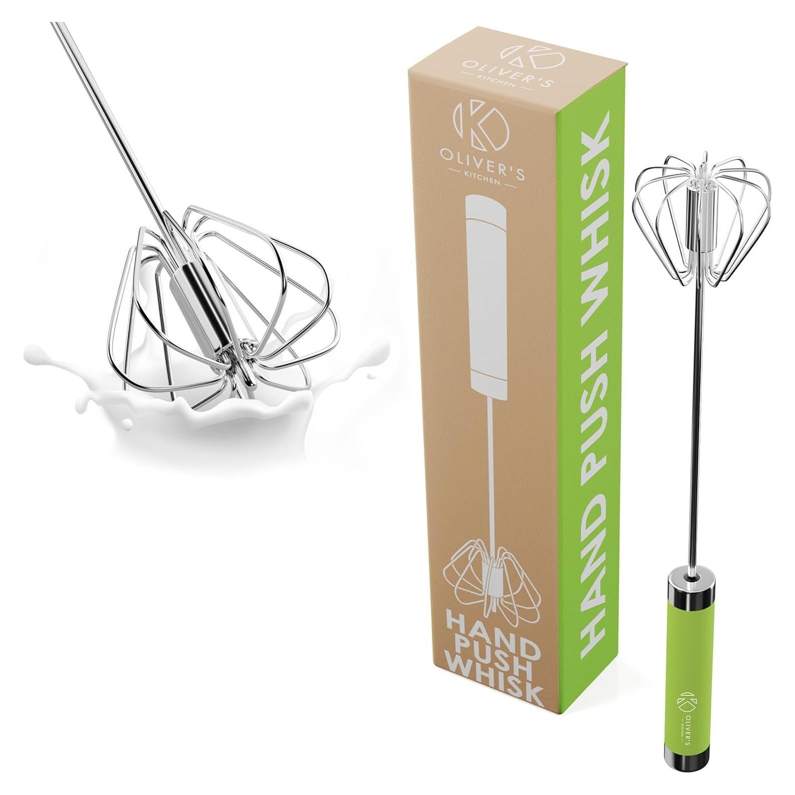 Batidor Manual Oliver's Kitchen Verde 158g Apto Lavavajillas