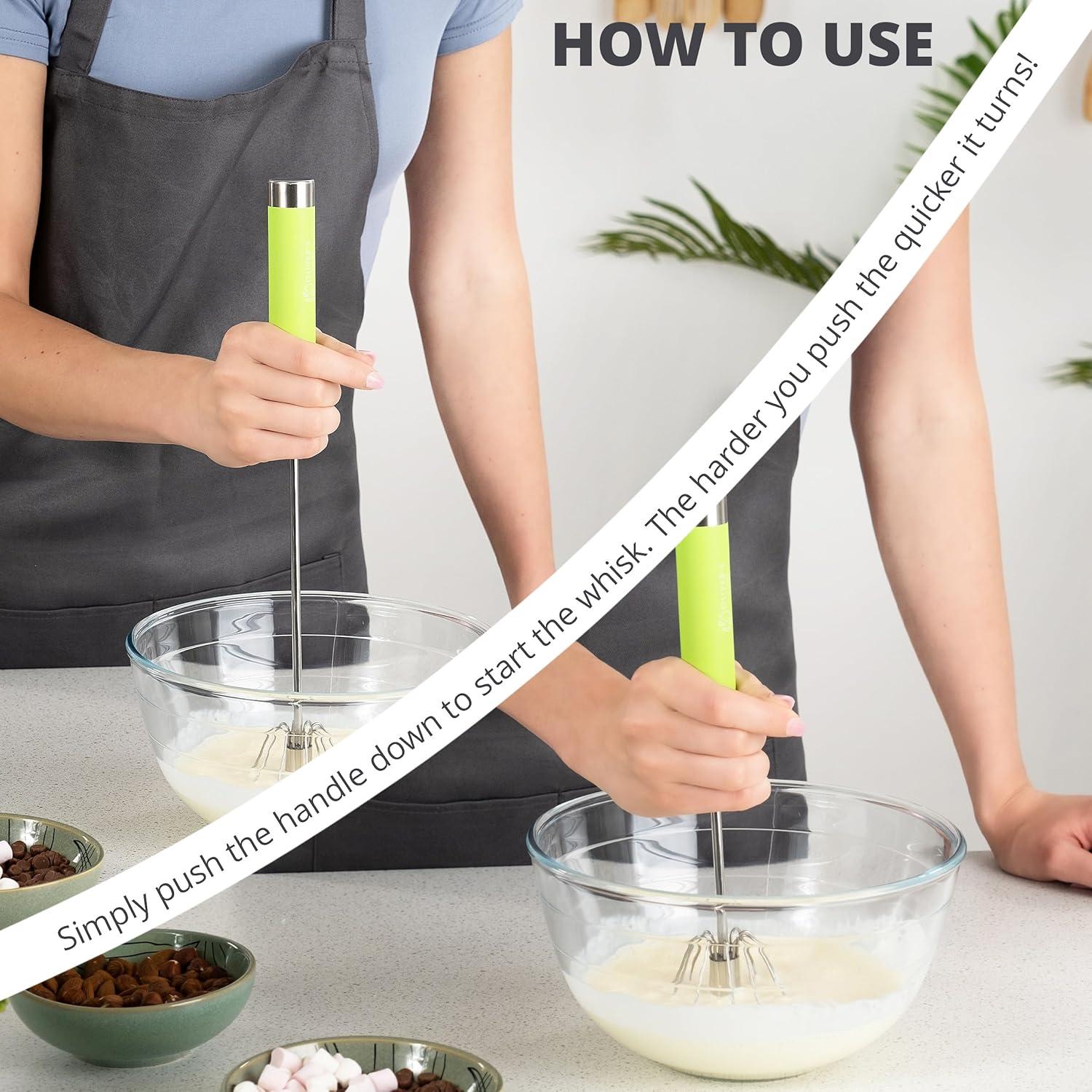 Batidor Manual Oliver's Kitchen Verde 158g Apto Lavavajillas