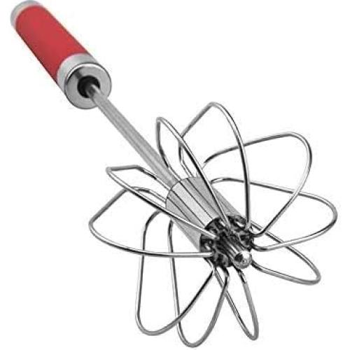 Batidor de Huevos Semiautomático Fnoko Acero Inoxidable Verde