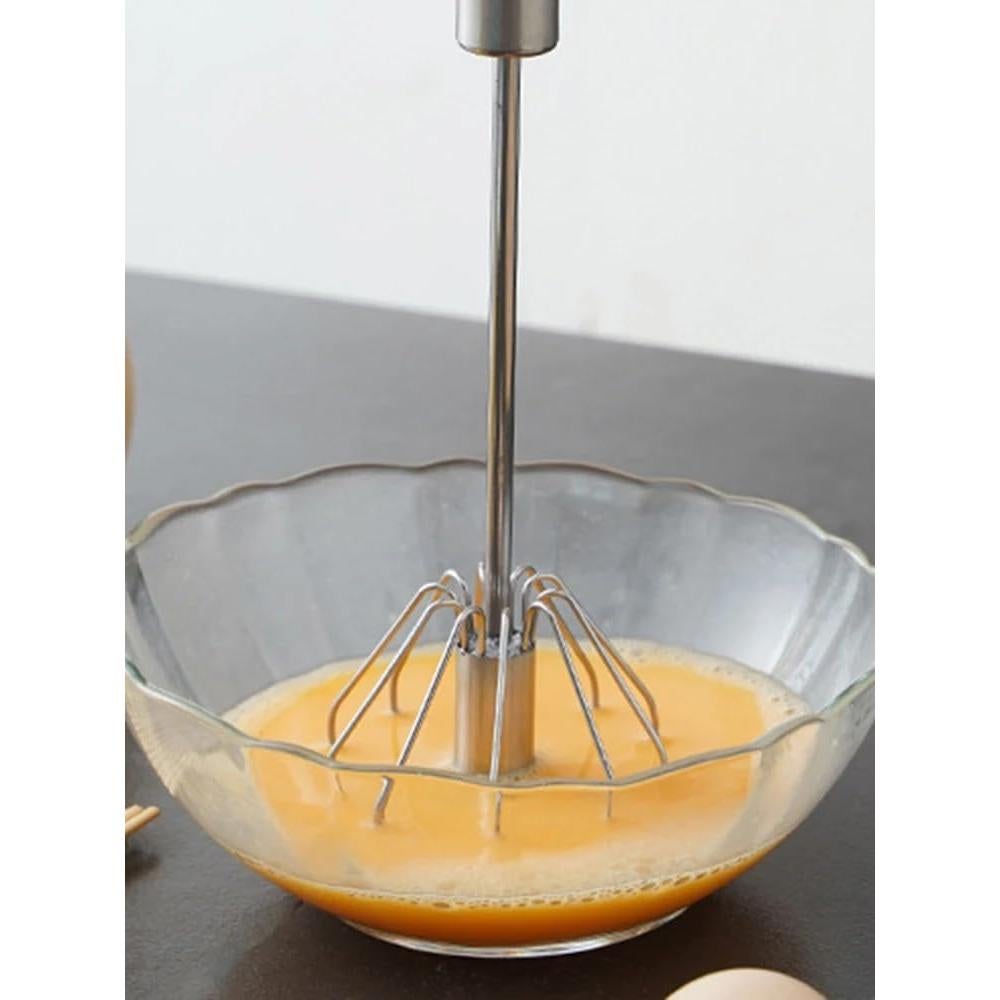 Batidor de Huevos Semiautomático Genérico Acero Inoxidable