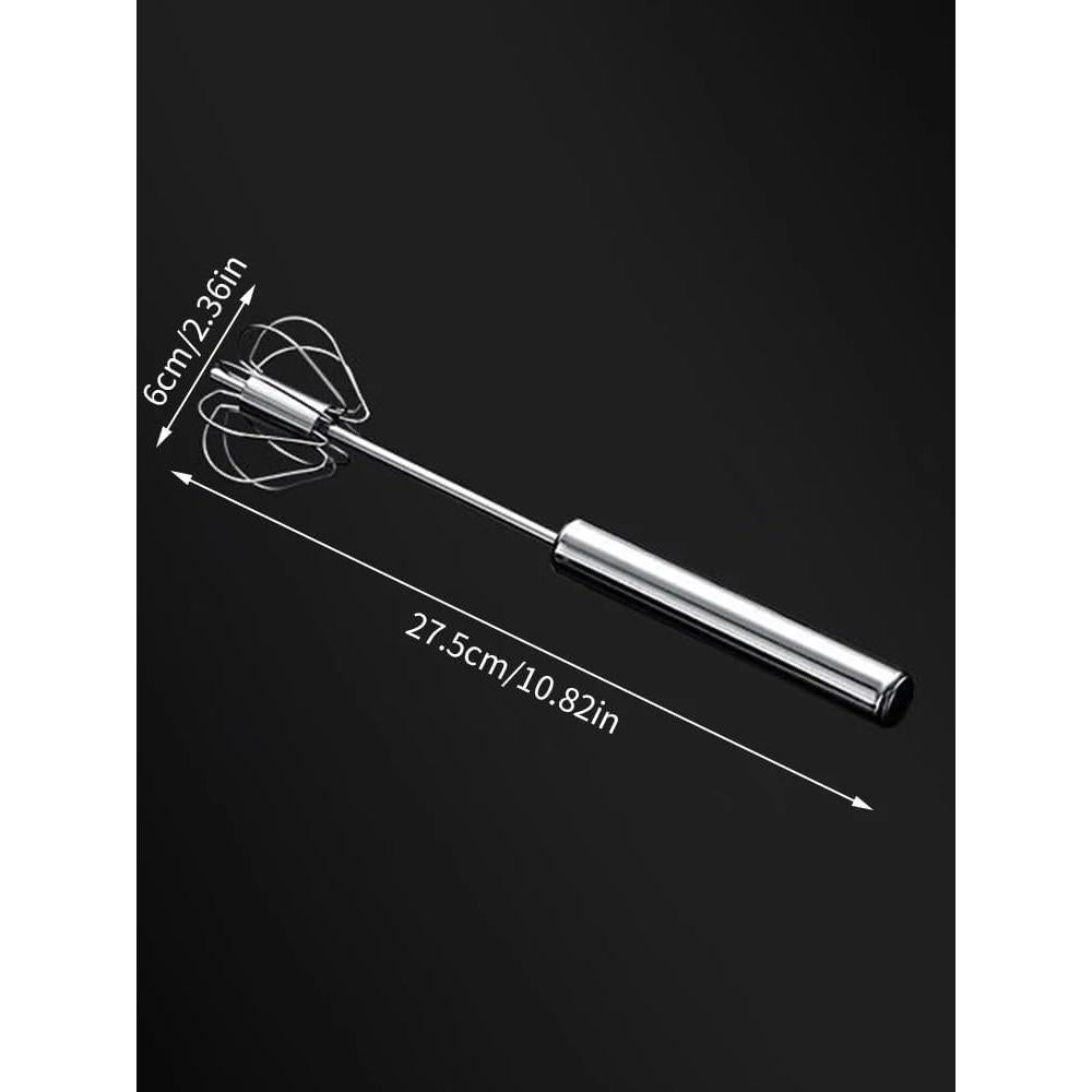 Batidor de Huevos Semiautomático Genérico Acero Inoxidable