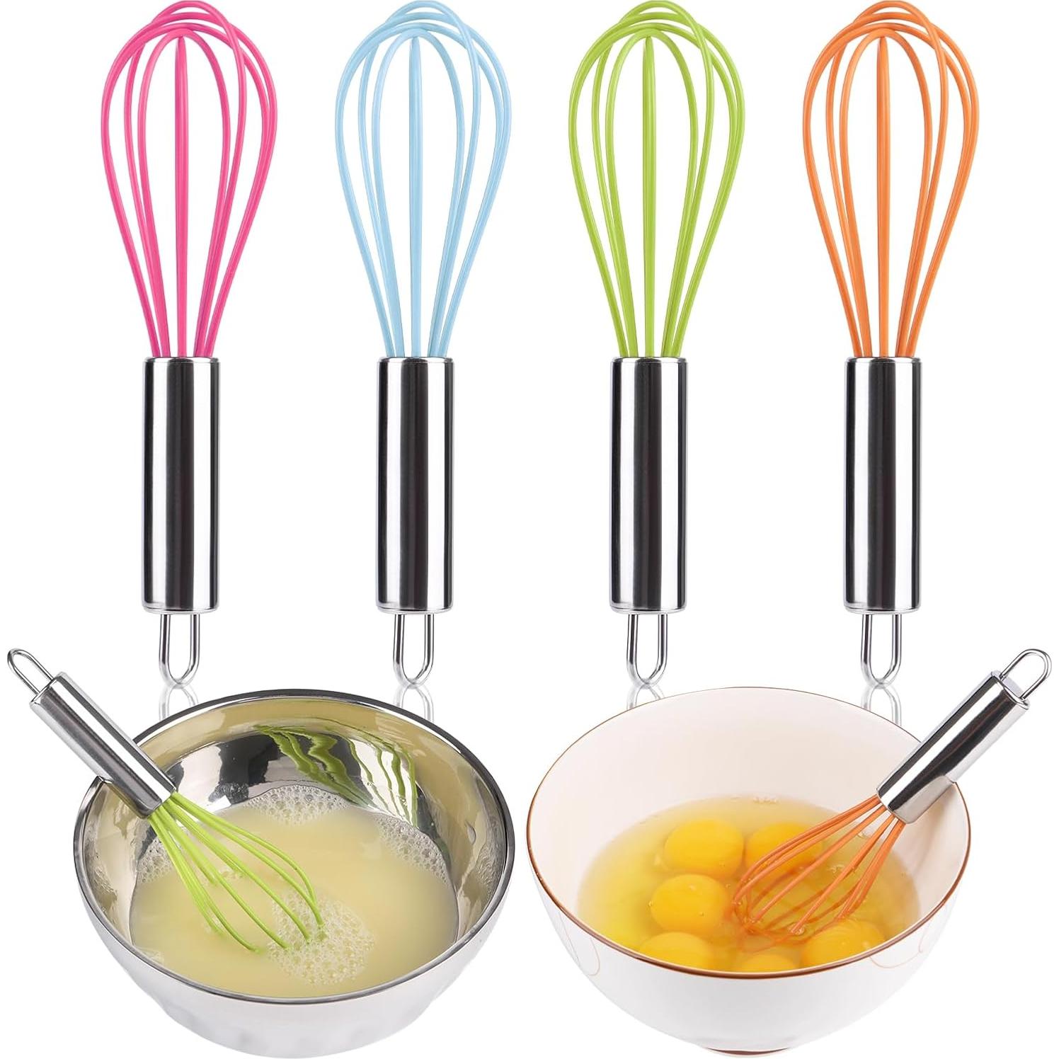 Batidor de Silicona BAEKZ 15.75 cm Acero Inoxidable 4 Colores