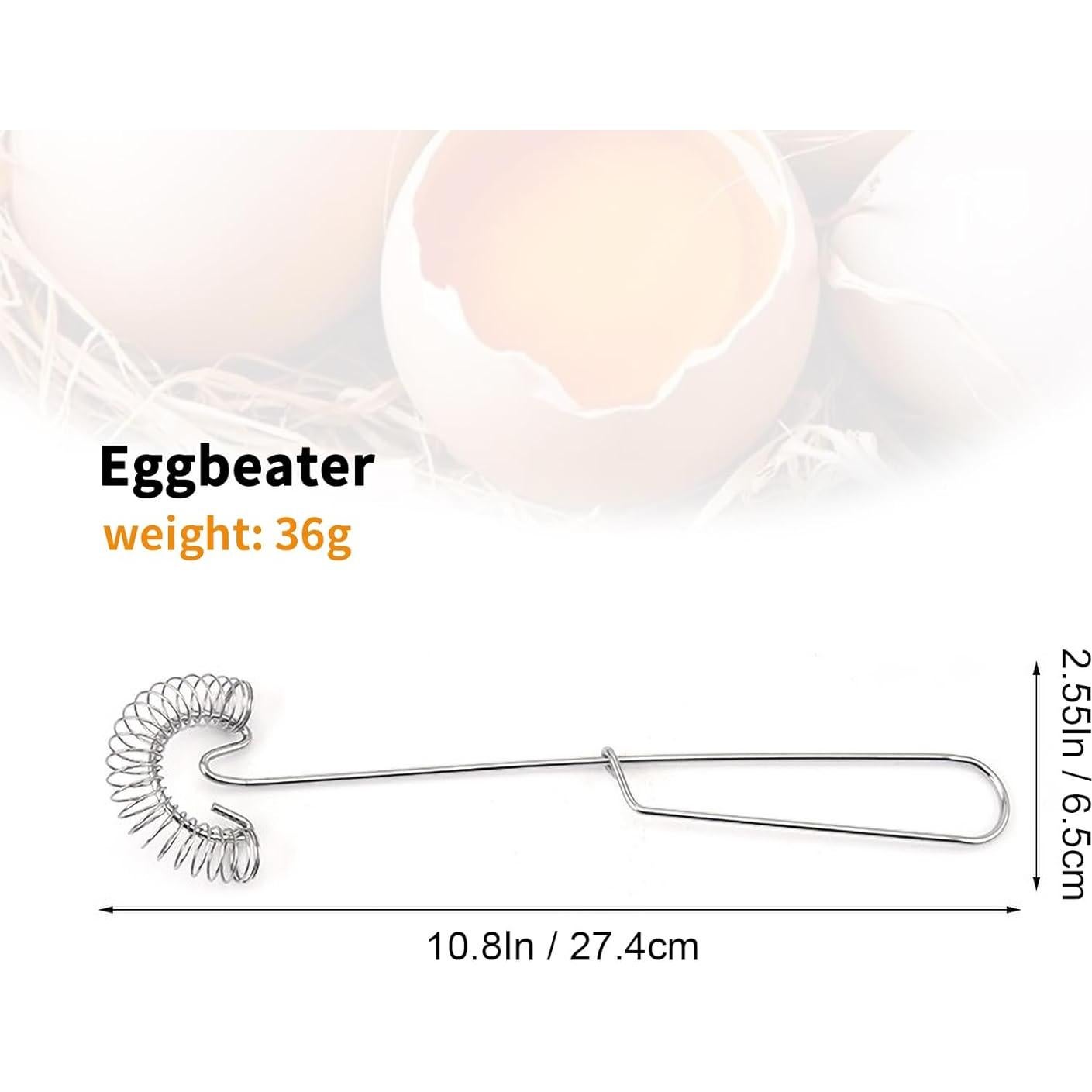 KarDoL 2 Pack Batidores de Acero Inoxidable 27,4 cm