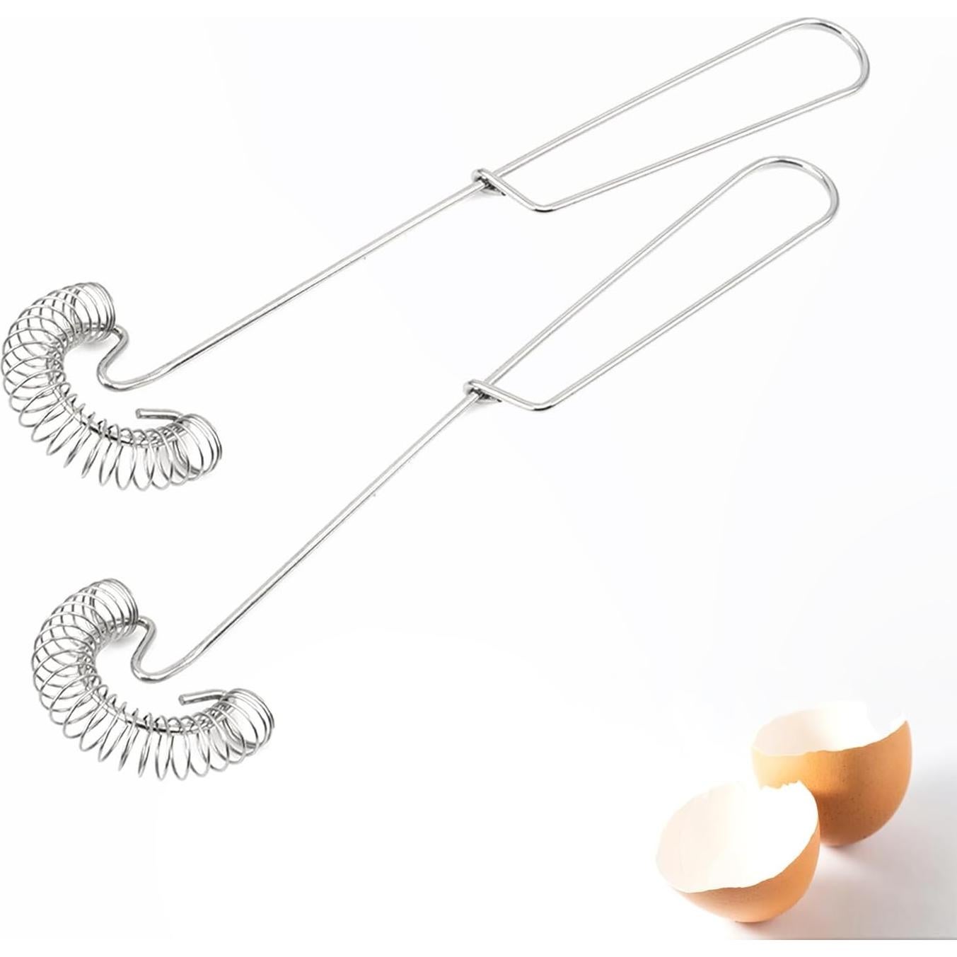 KarDoL 2 Pack Batidores de Acero Inoxidable 27,4 cm