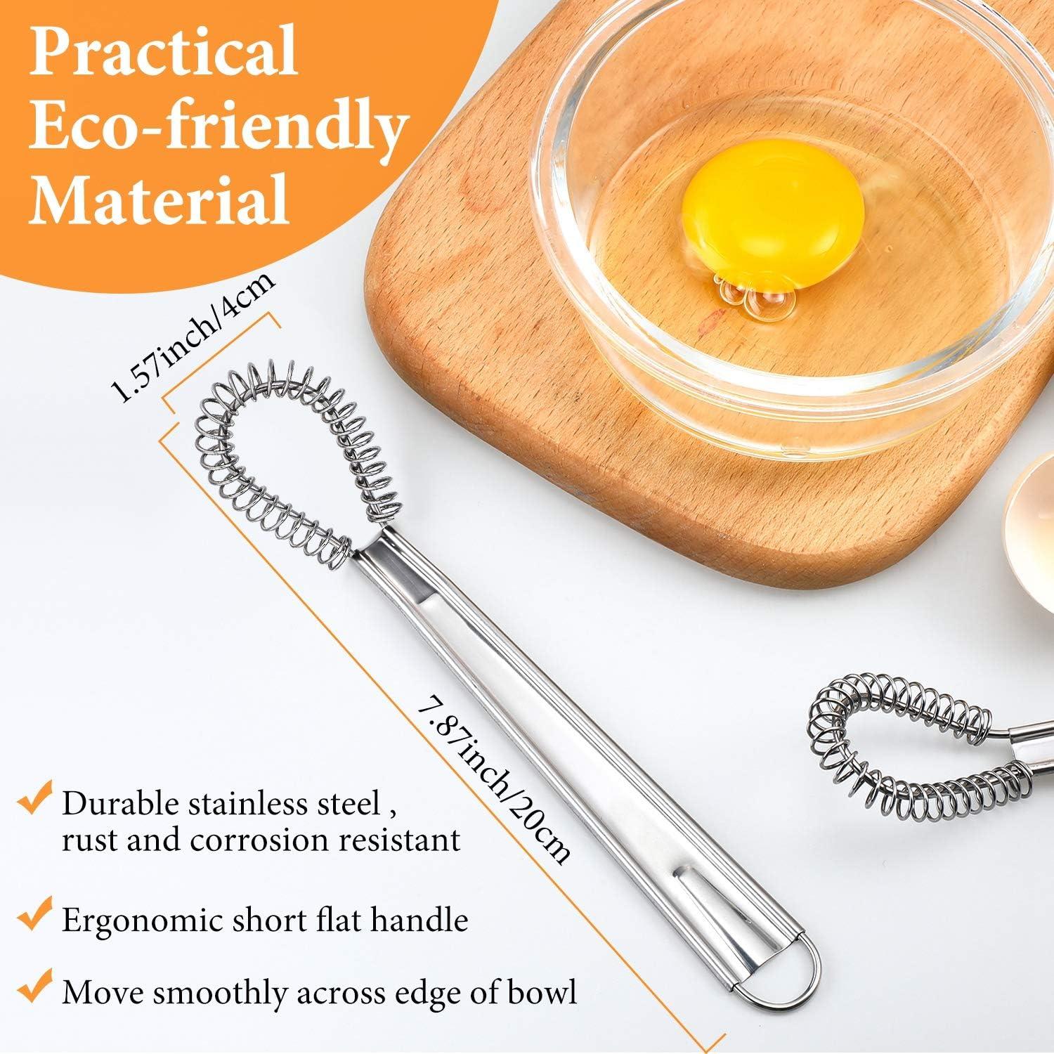 Juego de 4 Batidores de Huevos Boao de Acero Inoxidable