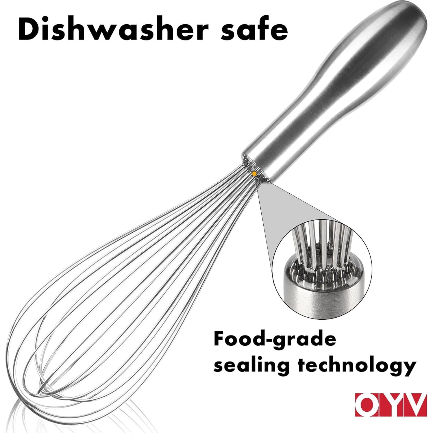 Batidor de acero inoxidable OYV 25,4 cm apto lavavajillas