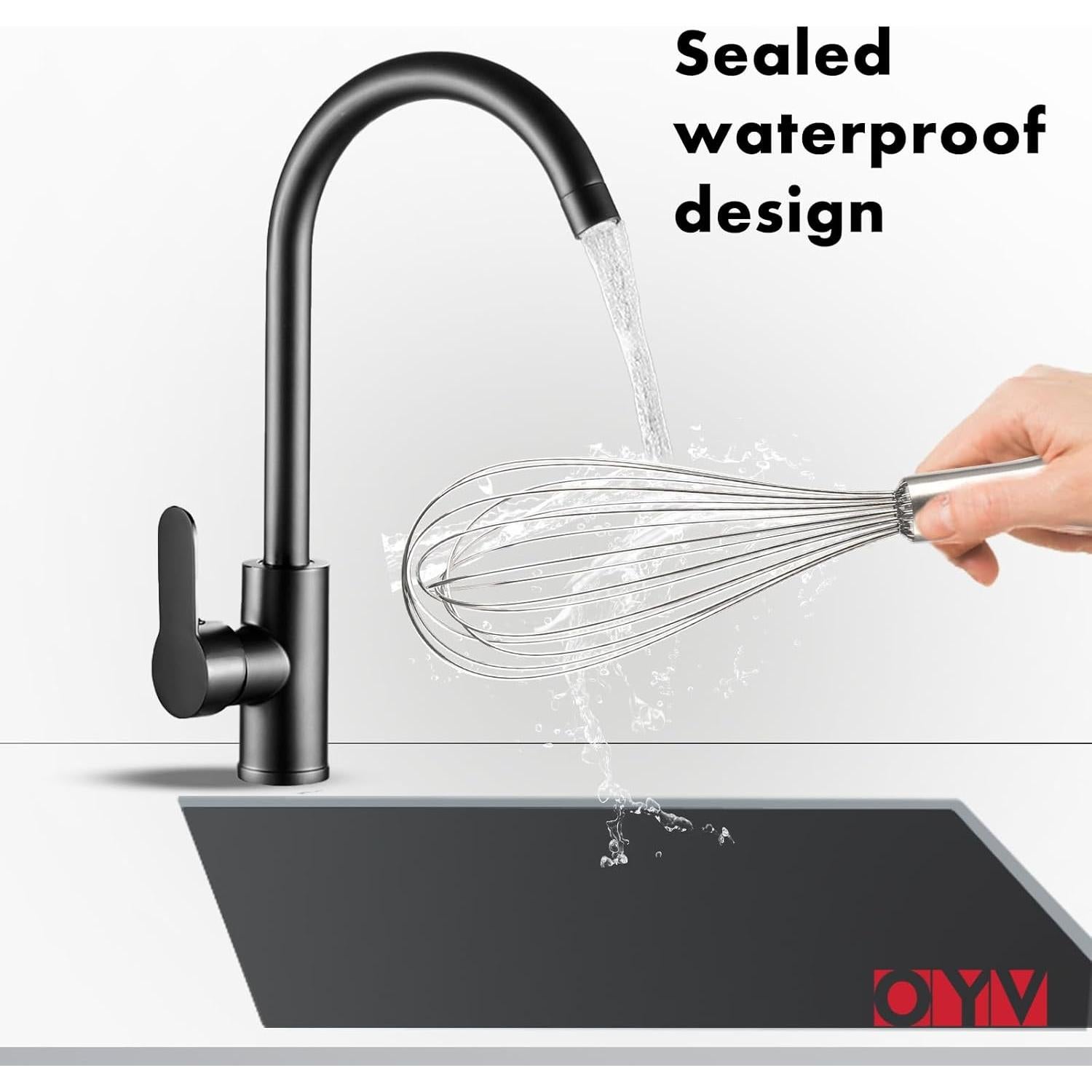 Batidor de acero inoxidable OYV 25,4 cm apto lavavajillas