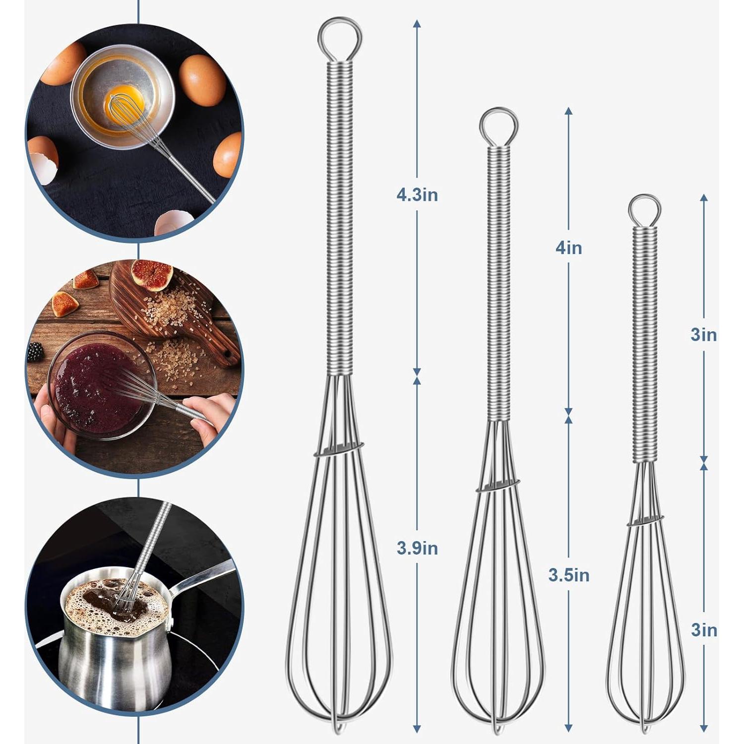 Batidor Mini Walfos Acero Inoxidable 3 Piezas 19,6cm