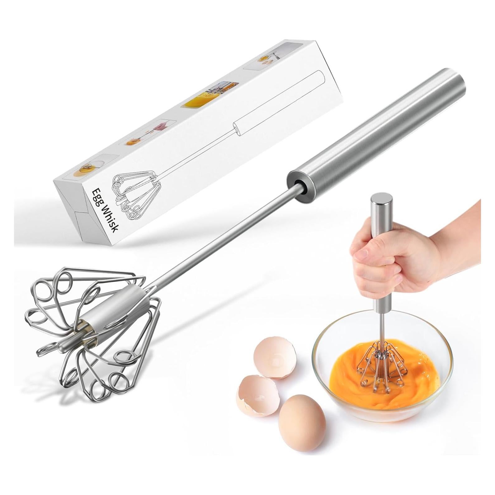 Batidor de Huevo Manual PIUGERU Acero Inoxidable 30 cm