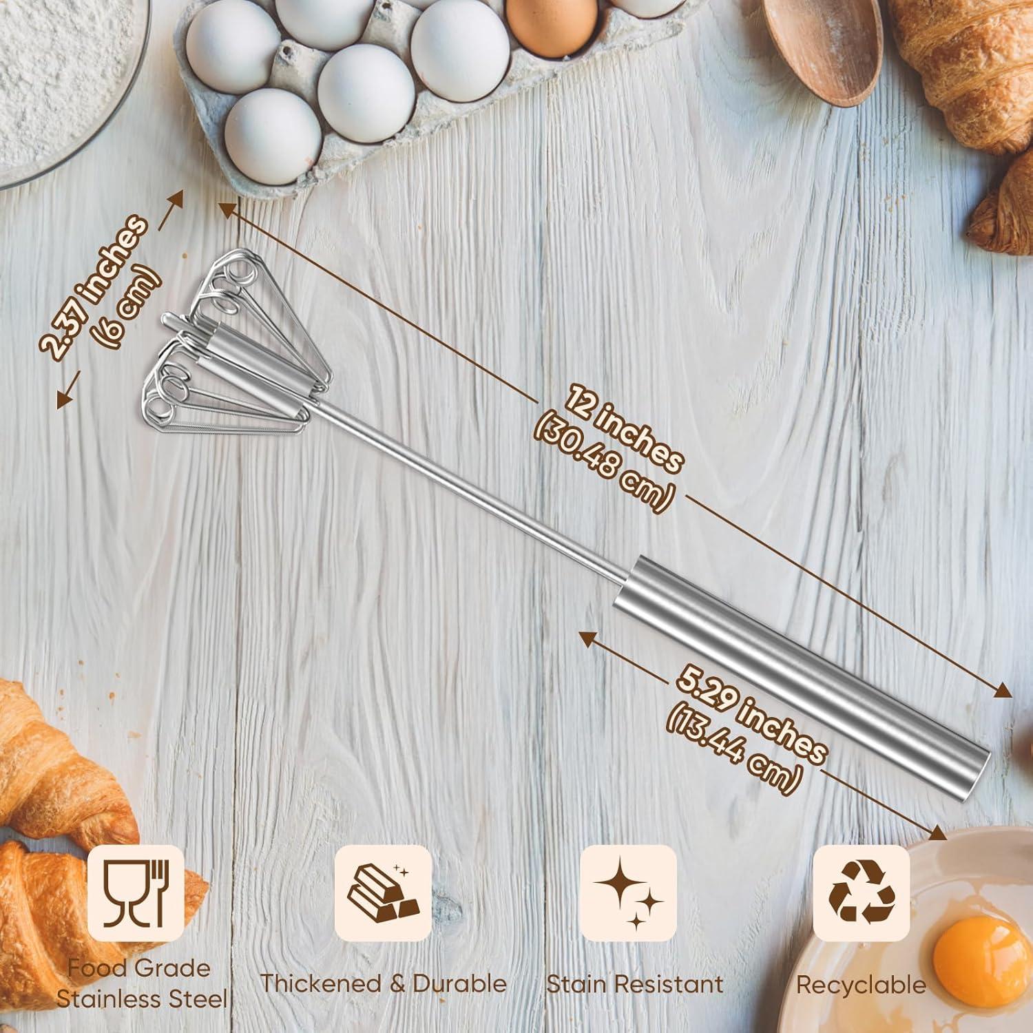 Batidor de Huevo Manual PIUGERU Acero Inoxidable 30 cm