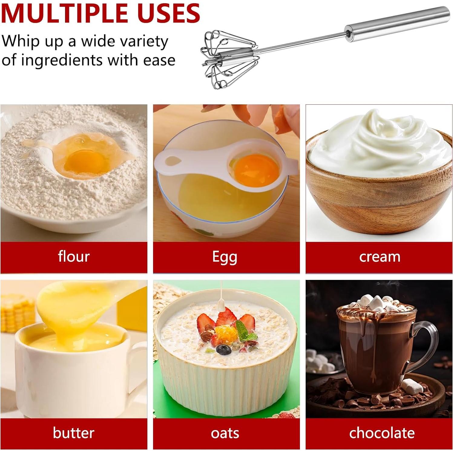 Batidor de Mano Semiautomático eispap Acero Inoxidable 30,5 cm