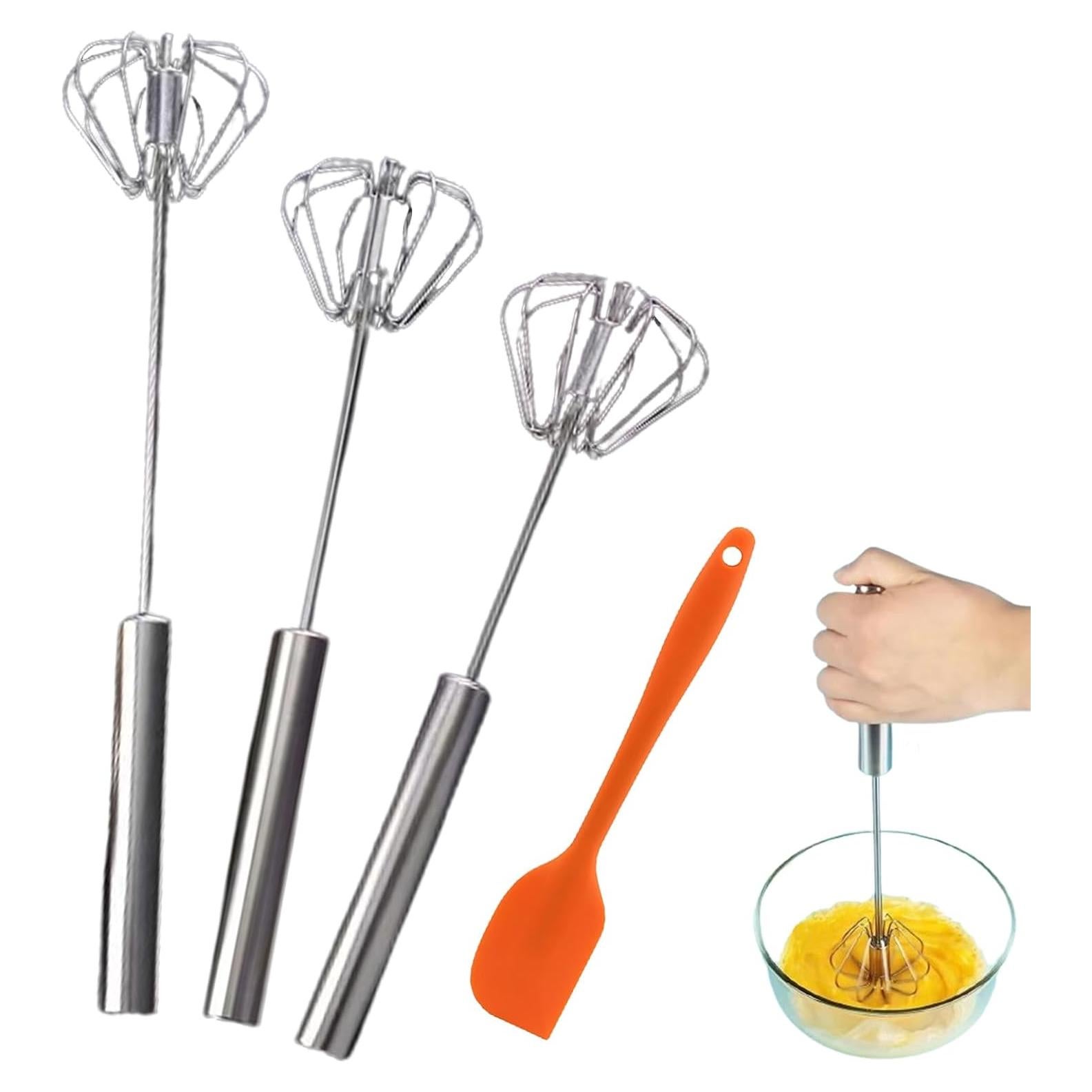 Batidores de Huevo Manual Xxshcdz 3 Piezas 25-35 cm