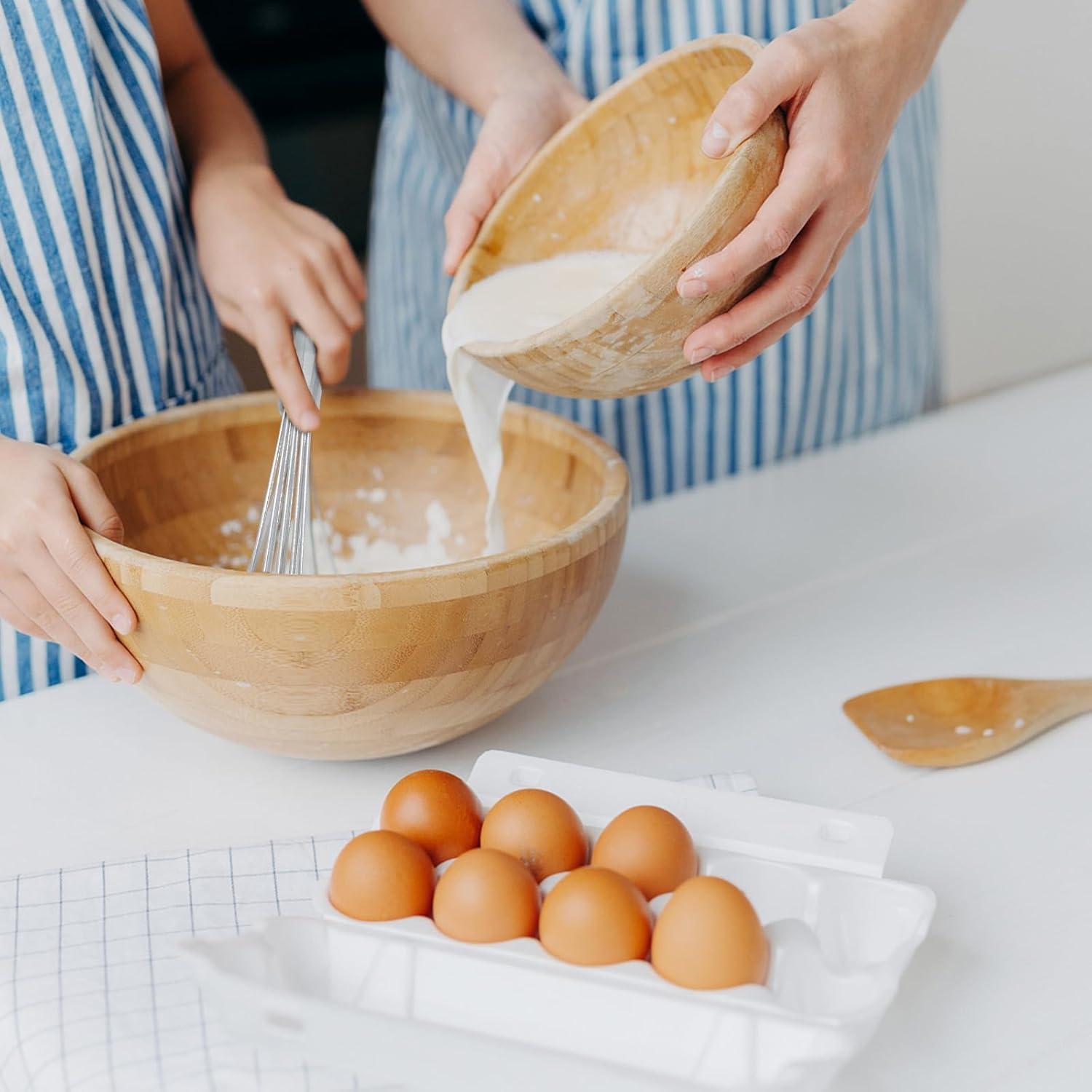 Batidores de Huevo Hitefu 2PCS Acero Inoxidable 25,4 y 30,5 cm