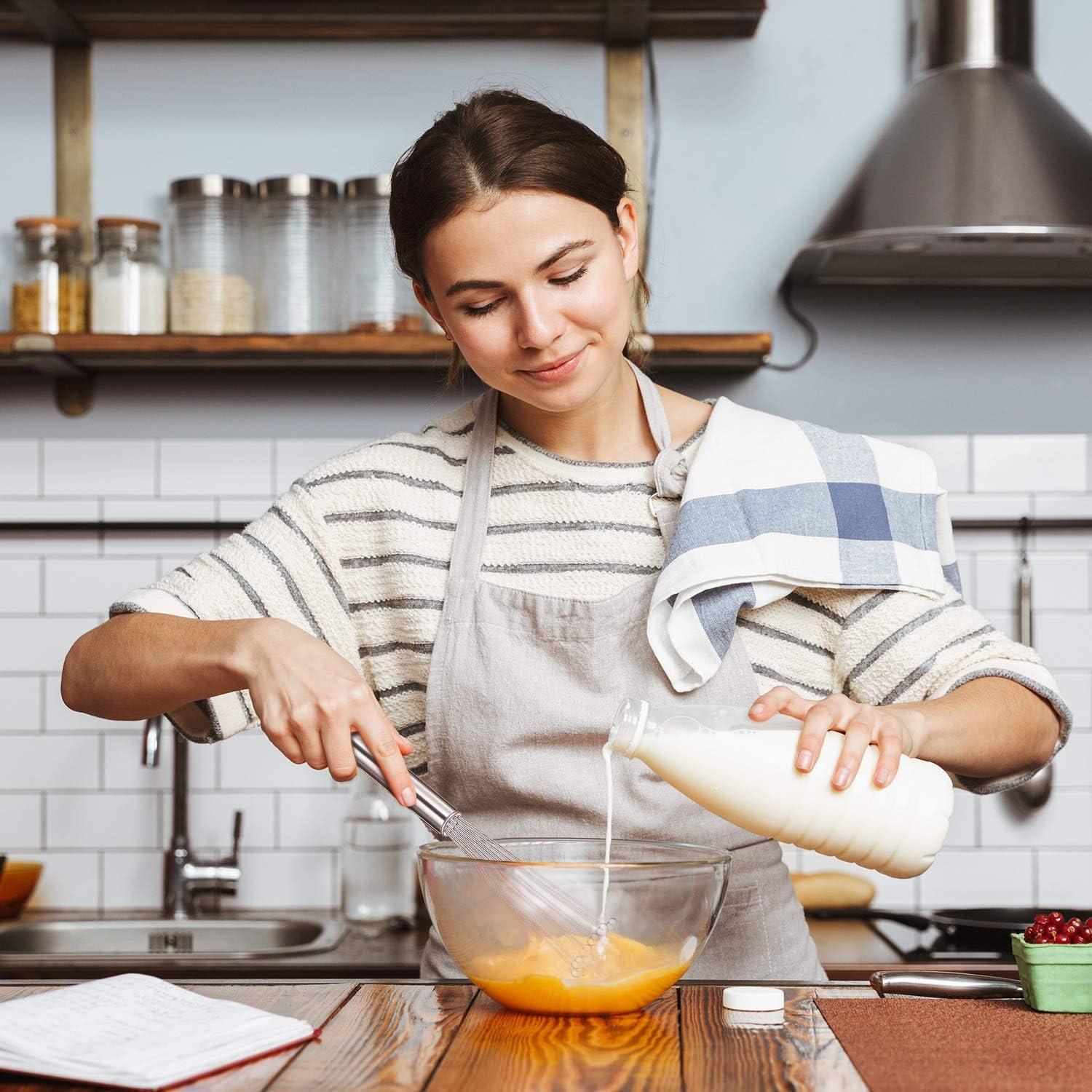 Juego de Batidores de Huevo Patelai 2 Piezas Acero Inoxidable