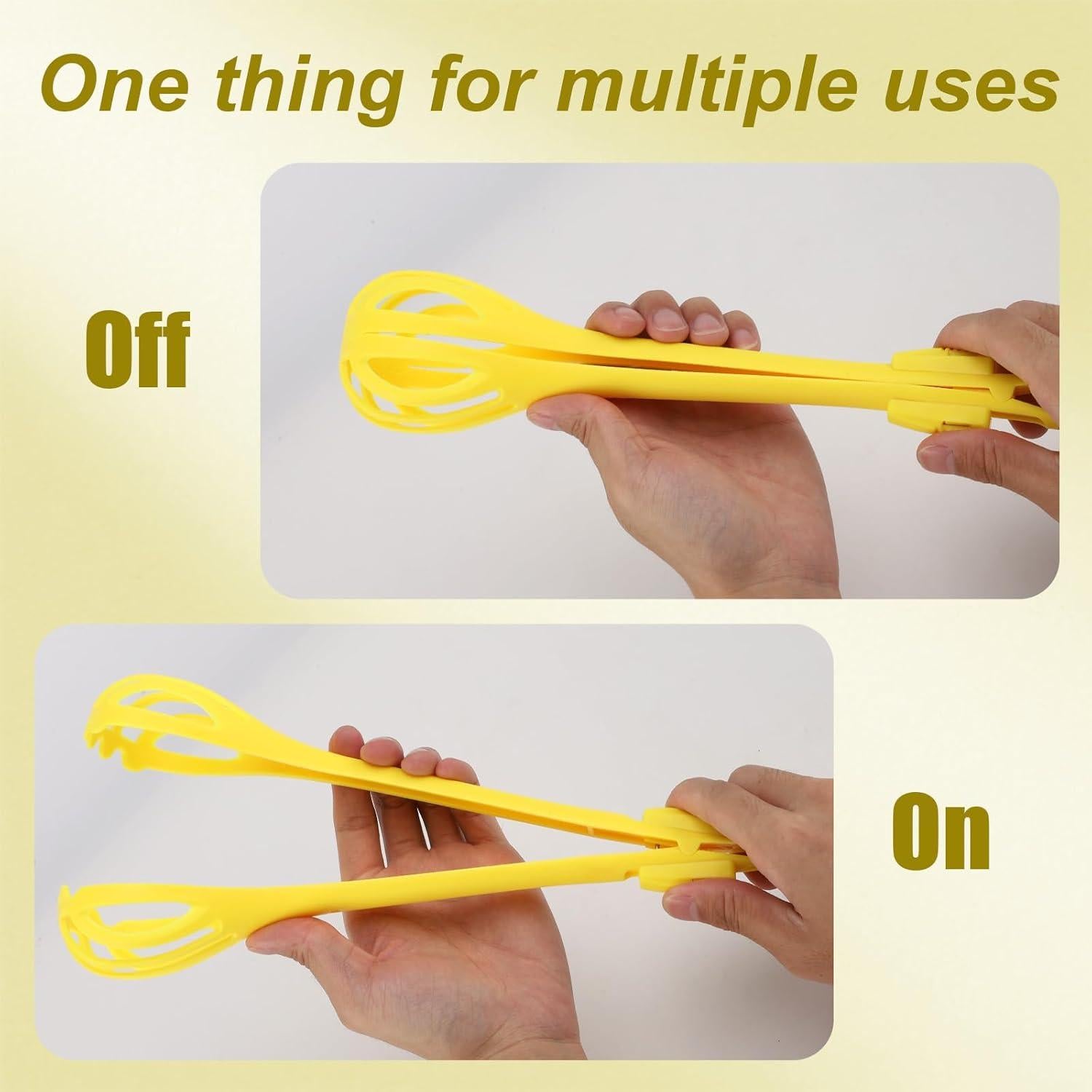 Clip de Comida y Batidor de Huevos Gosknor Amarillo 28.8cm