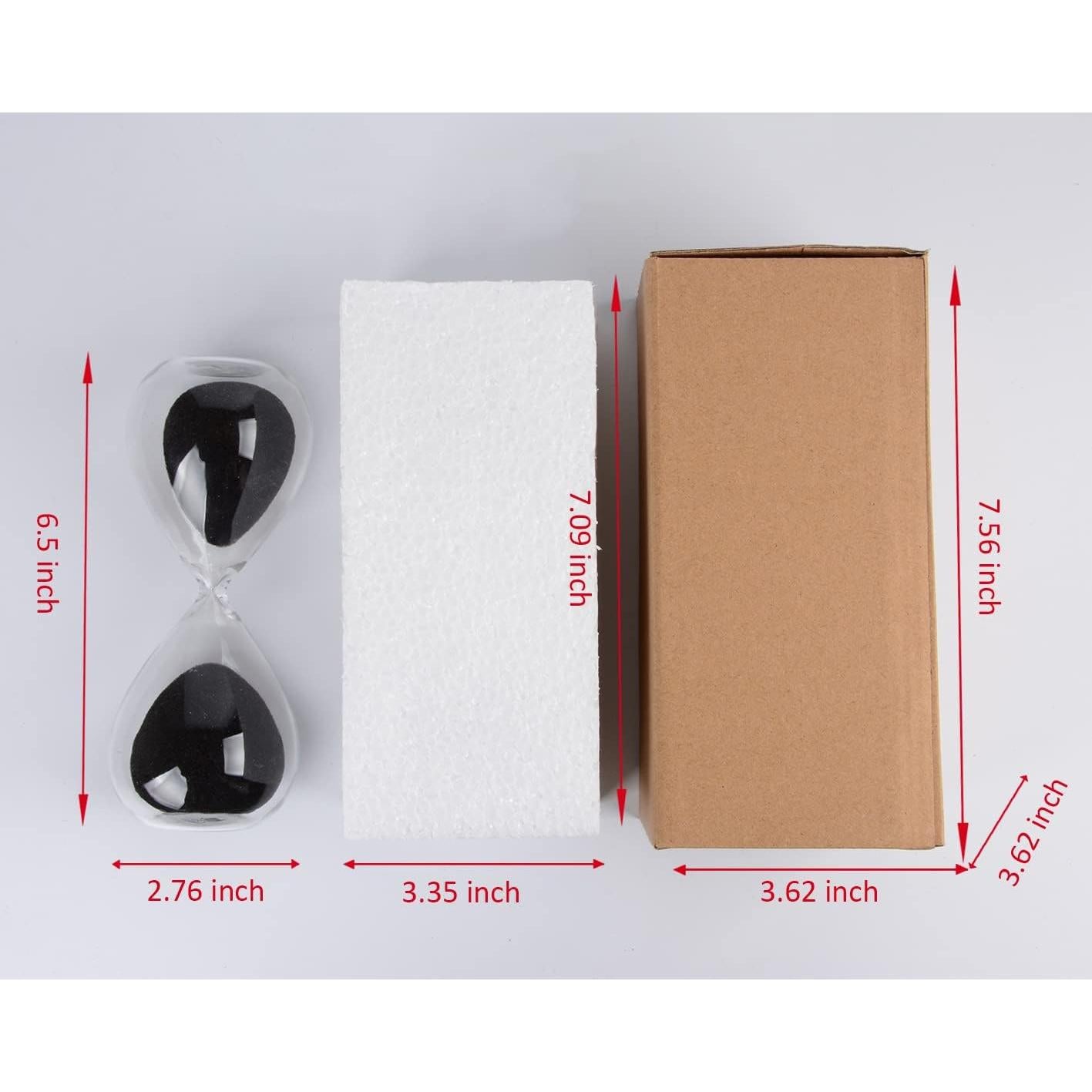 Reloj de Arena HoveBeaty 15 Minutos Vidrio Negro