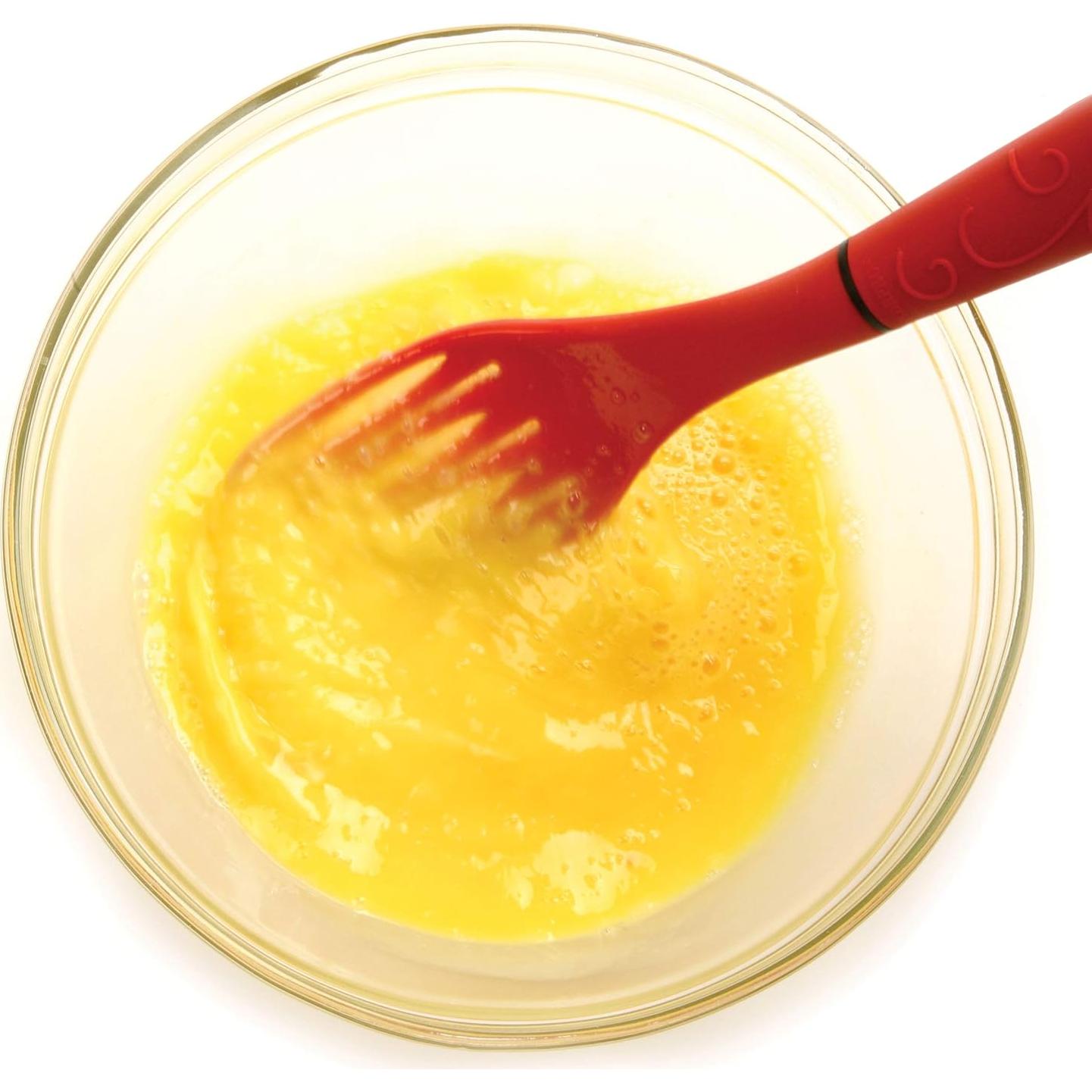 Tenedor y Batidor Combinado Norpro Grip EZ Rojo 22,23 cm