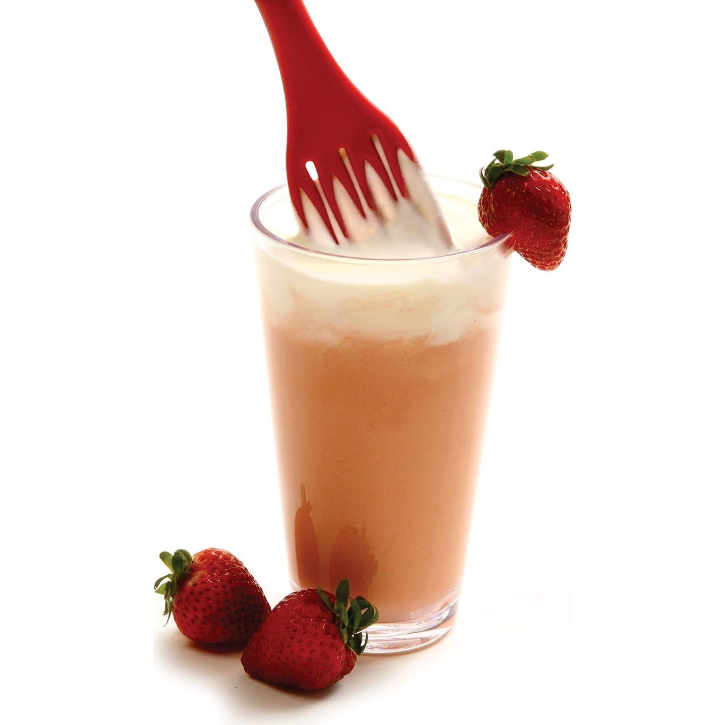 Tenedor y Batidor Combinado Norpro Grip EZ Rojo 22,23 cm