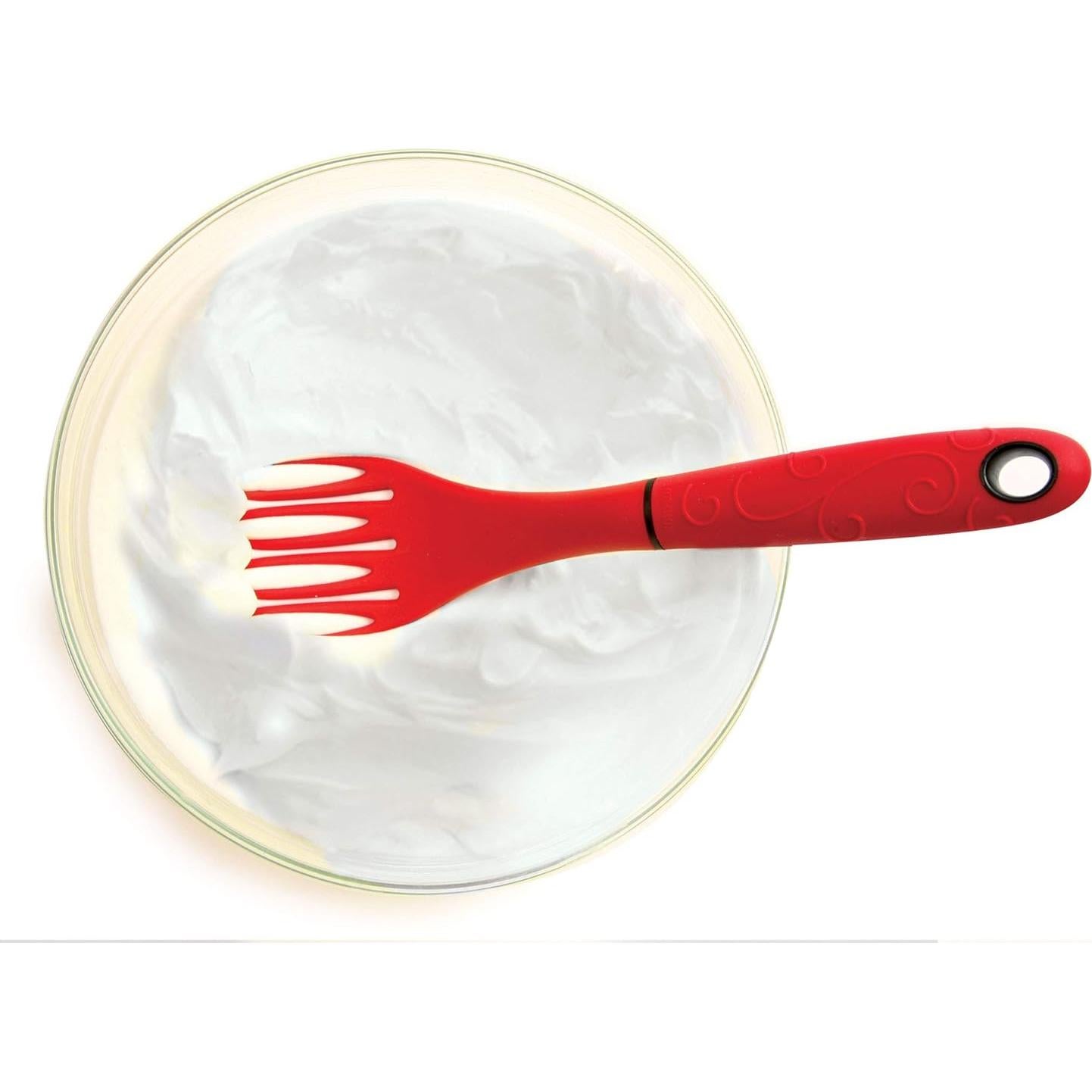 Tenedor y Batidor Combinado Norpro Grip EZ Rojo 22,23 cm