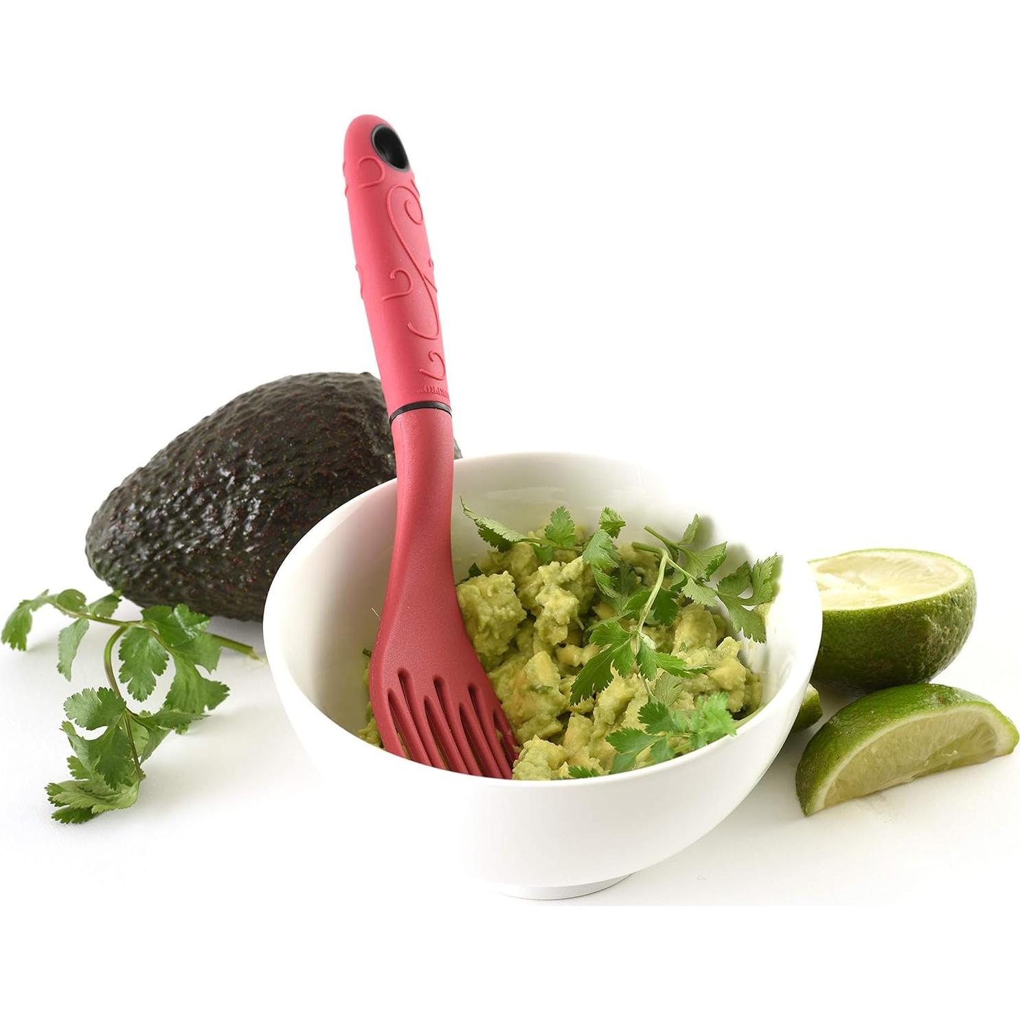 Tenedor y Batidor Combinado Norpro Grip EZ Rojo 22,23 cm