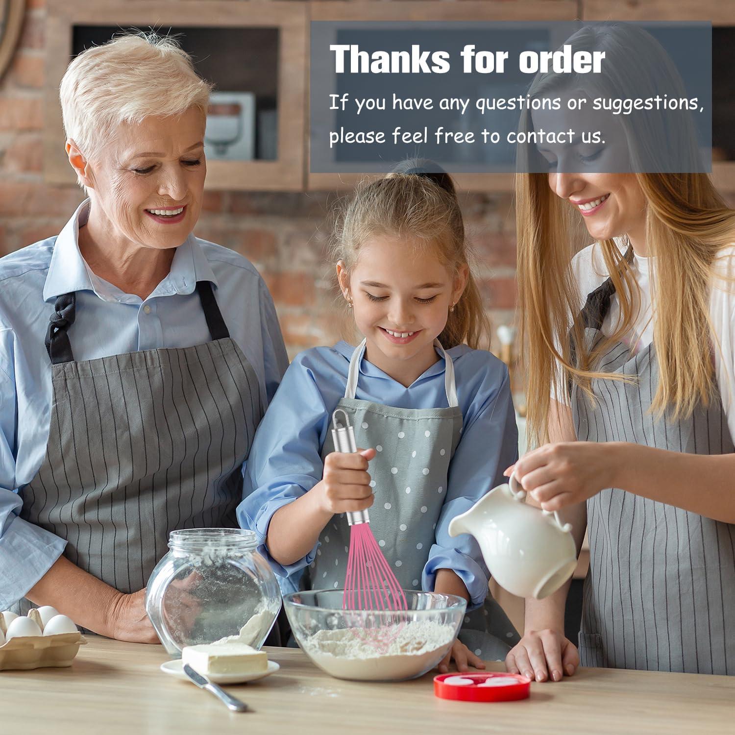 Set de 3 Batidores de Silicona OYV Rosa Antirayaduras