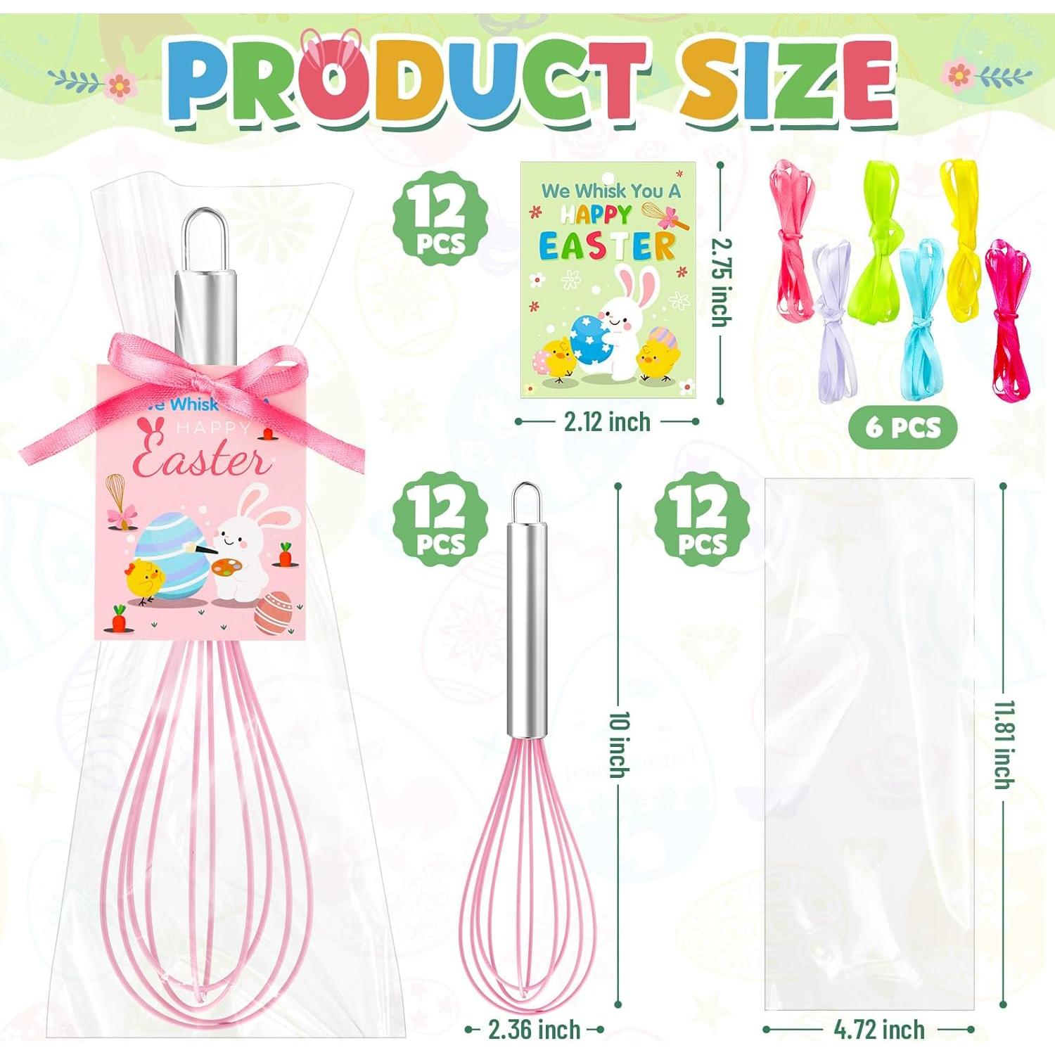12 Juegos de Batidores de Pascua Funnymoom 25,4 cm Colores