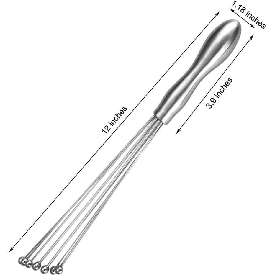 Batidor de huevos BENEKIY 30,48 cm acero inoxidable ergonómico