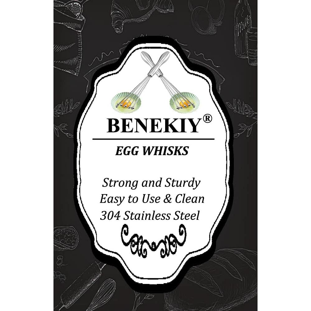 Batidor de huevos BENEKIY 30,48 cm acero inoxidable ergonómico
